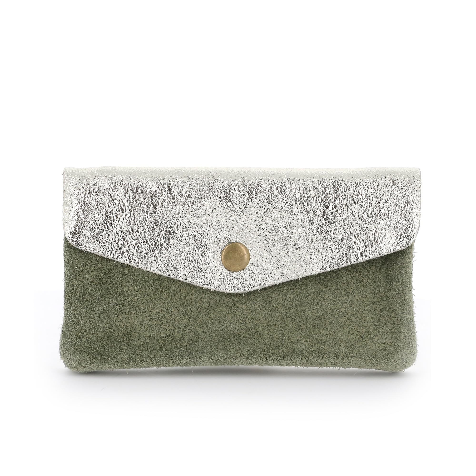 double-tree-porte-monnaie-cuir-portefeuille-femme-kaki image 7