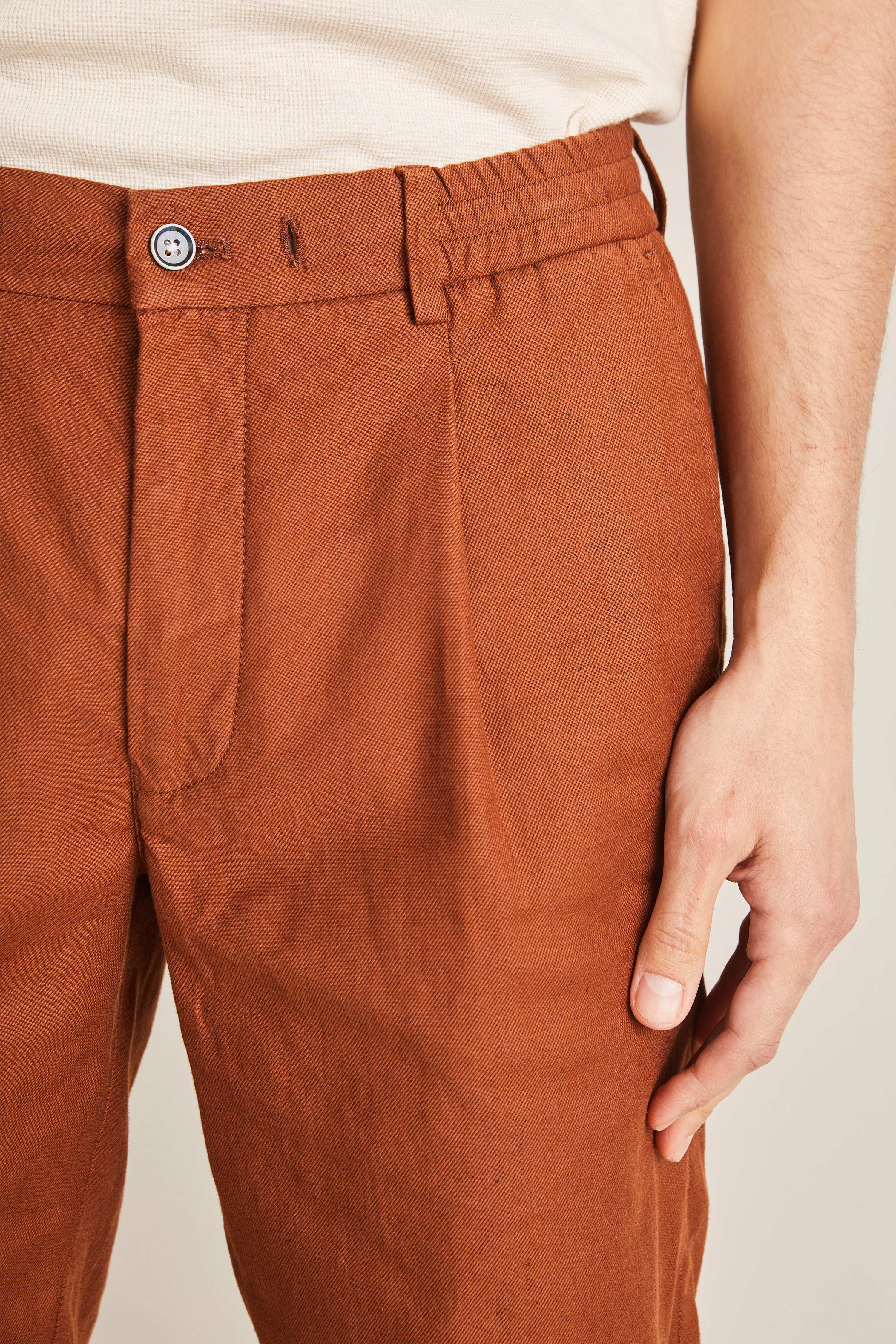 le-pantalon-bermudas-homme-coton-lin-terracotta-bermuda-taille-42 image 3