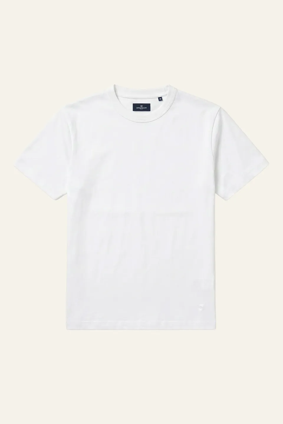 le-pantalon-t-shirts-homme-tee-shirt-blanc-coton-pais image 1