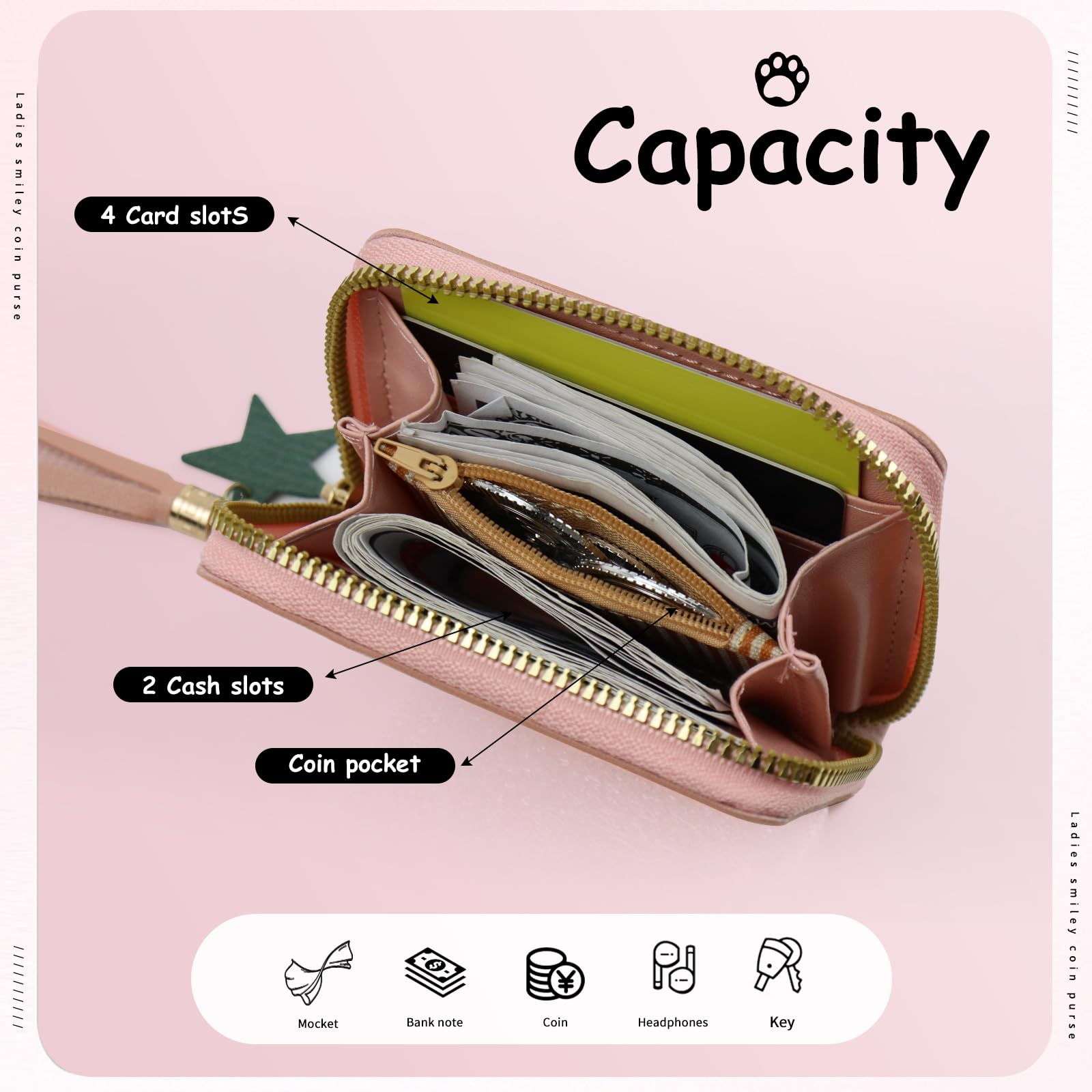 adistylinno-change-purse-porte-monnaie-noir-smiley-11-cm image 3