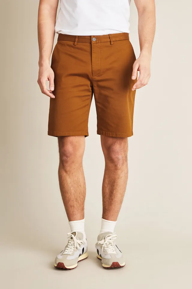 le-pantalon-bermudas-homme-bermuda-camel-coton-semi-slim image 1