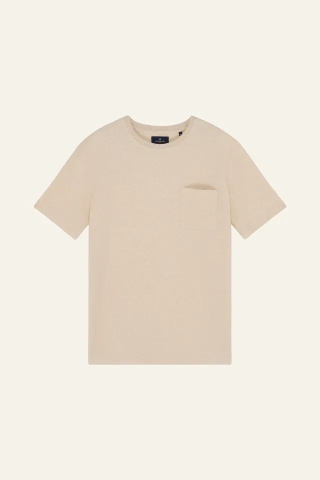 le-pantalon-t-shirts-homme-waffle-tee-shirt-cru-chanvre image 1