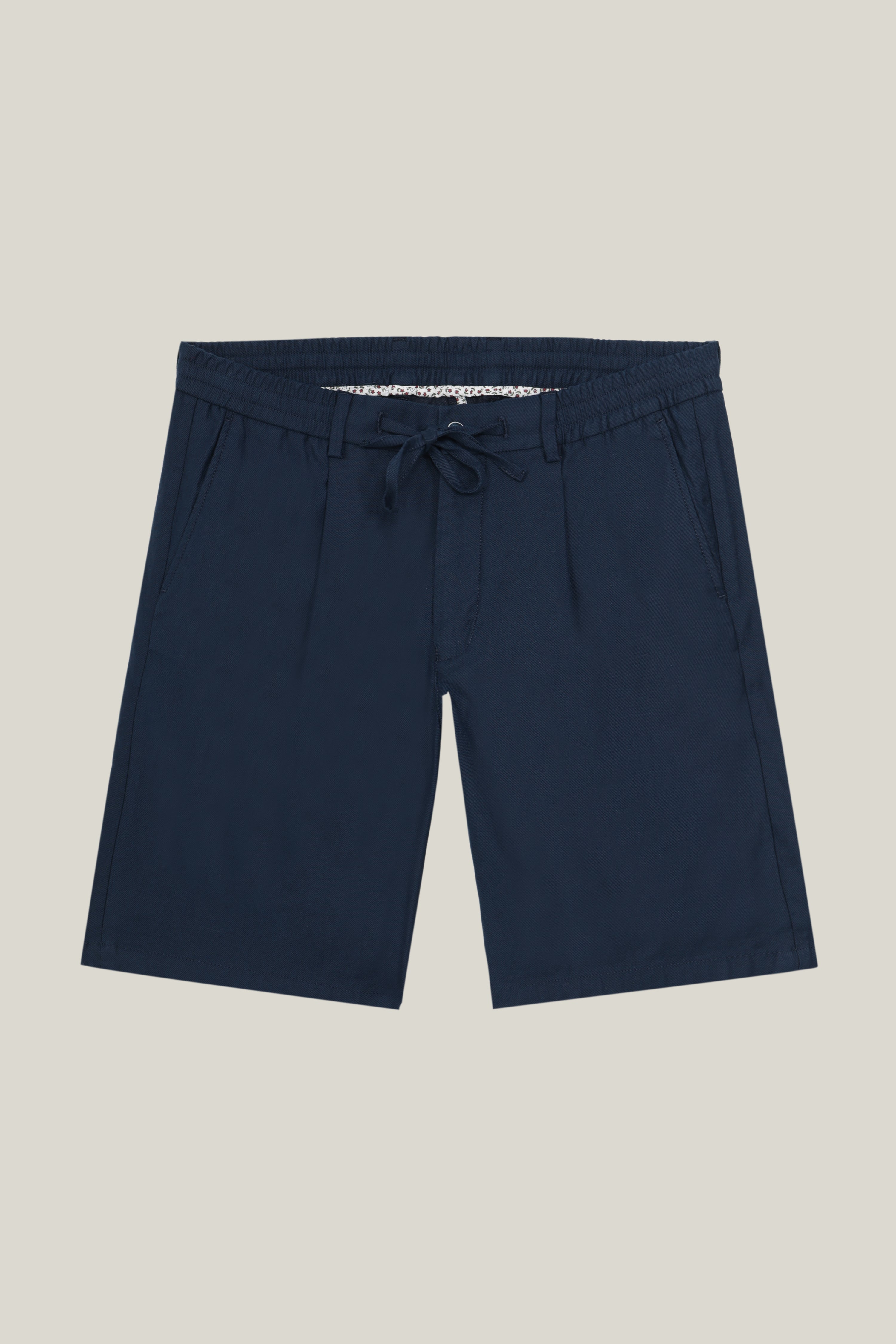 le-pantalon-bermuda-coton-lin-bleu-marine-short-homme-lin image 6