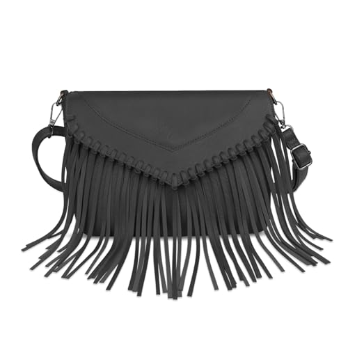adistylinno-crossbody-bag-sac-bandouli-re-noir-franges-cuir-pu image 8