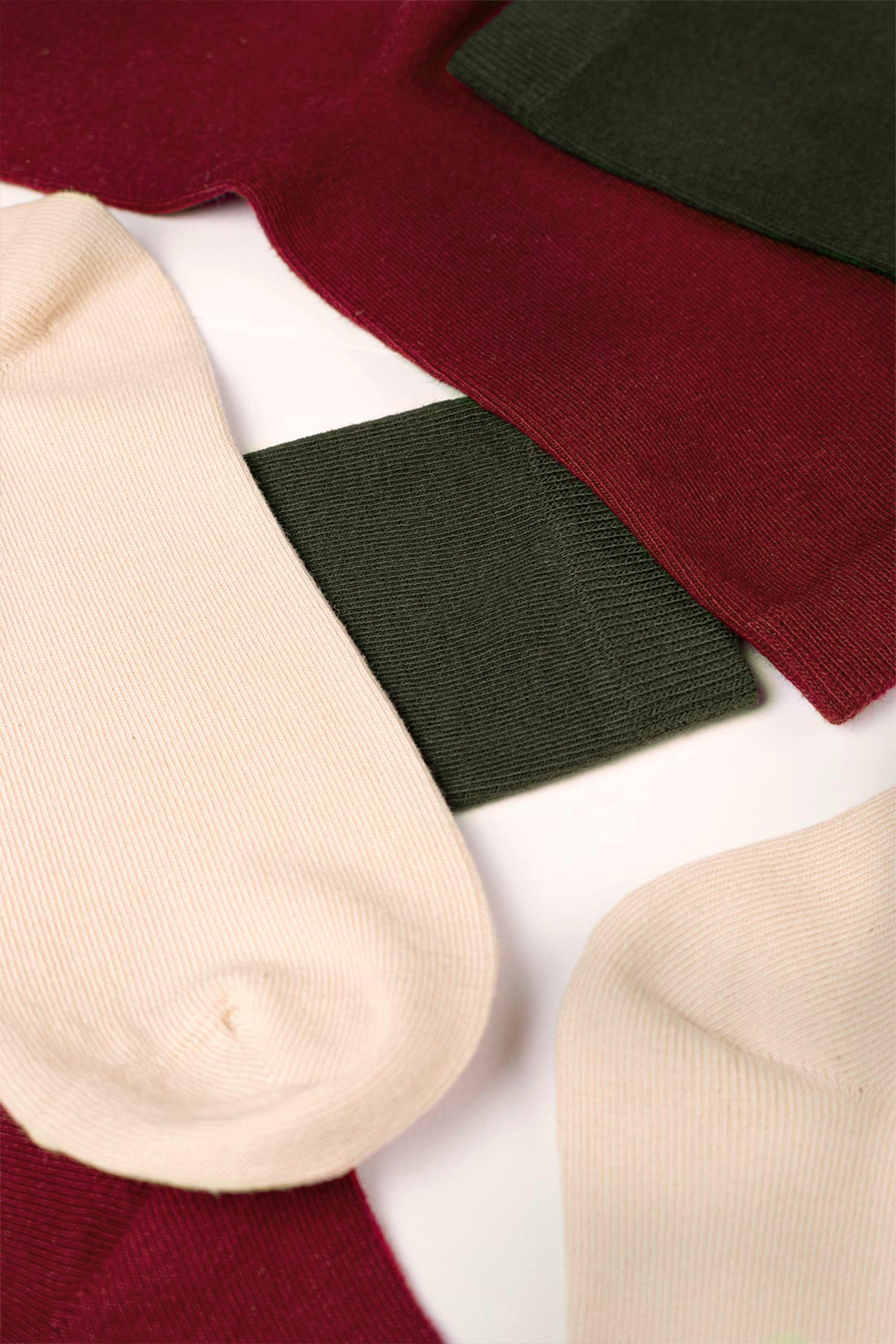 le-pantalon-pack-3-chaussettes-femme-coton-bio-beige-kaki image 2