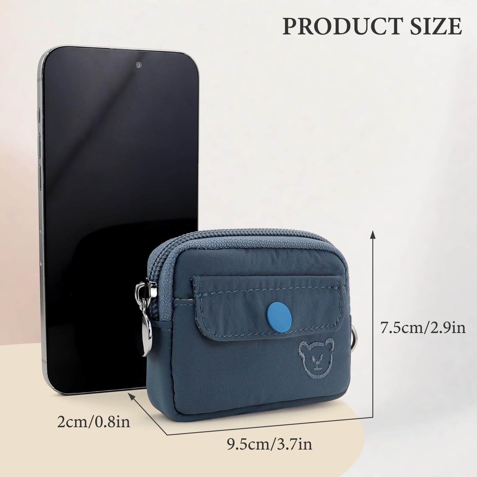 adistylinno-change-purse-porte-monnaie-bleu-mini-ours-9-cm image 2