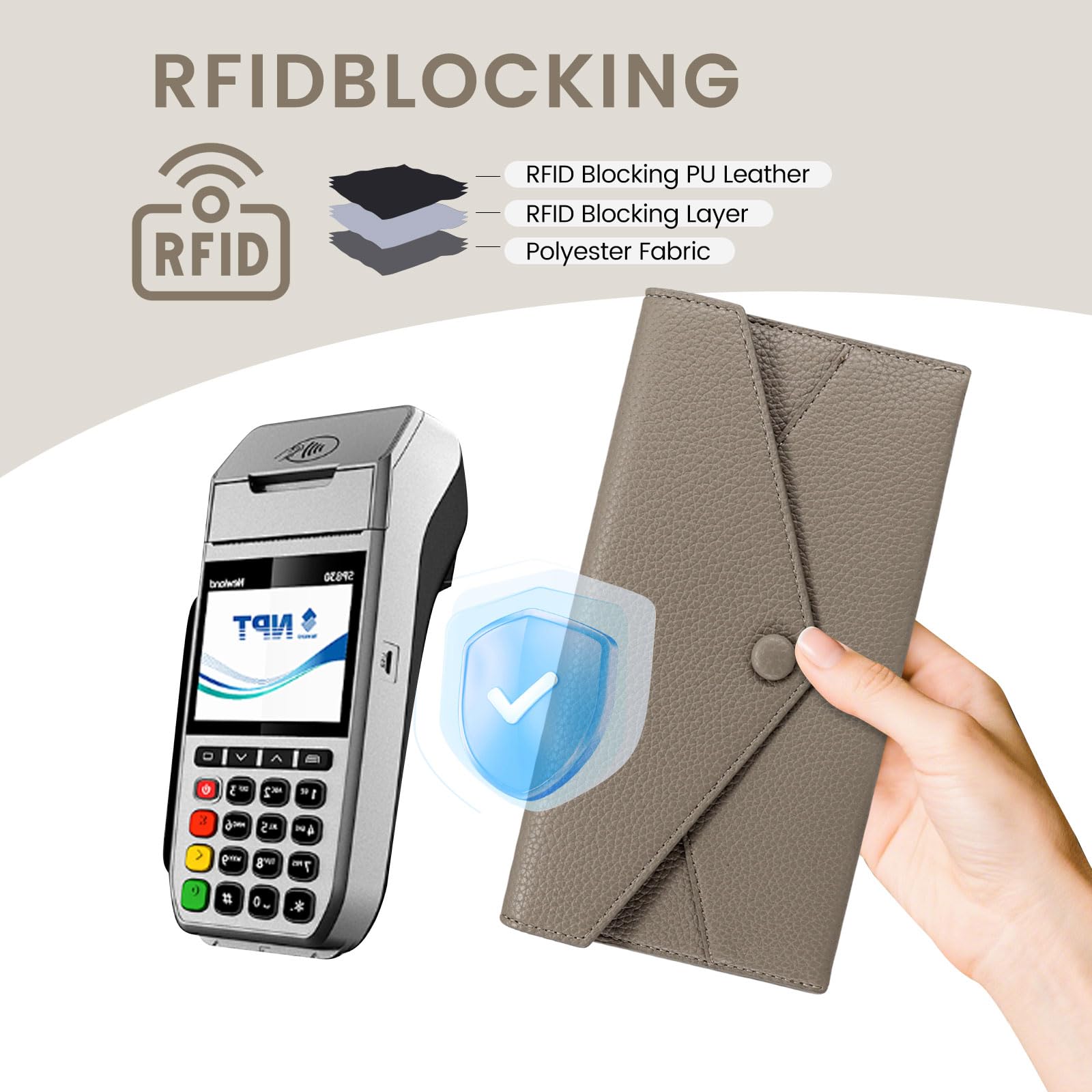 adistylinno-women-s-wallet-portefeuille-rfid-kaki-clair image 3