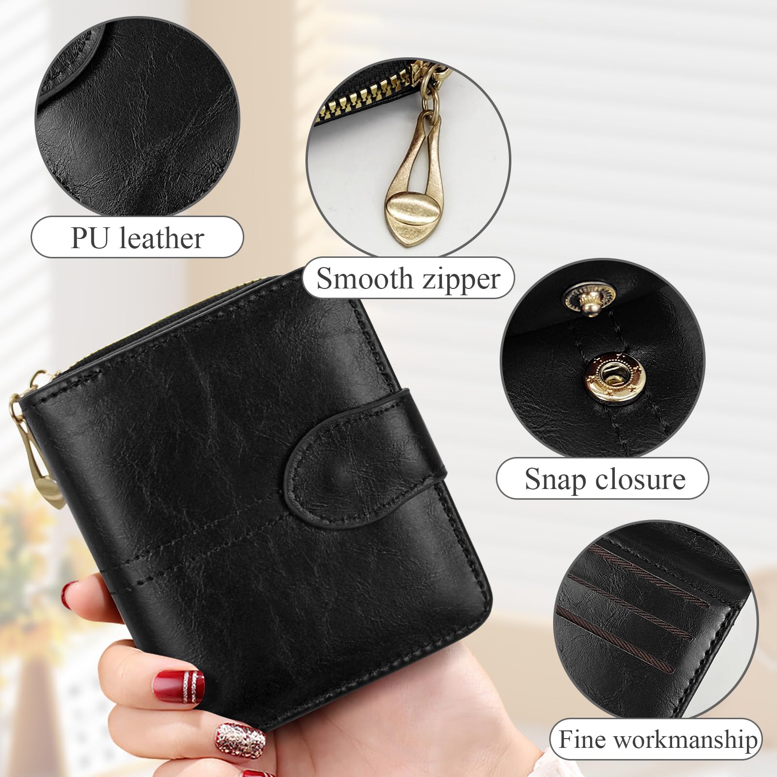 adistylinno-women-s-wallet-portefeuille-femme-noir-zip-carr image 4