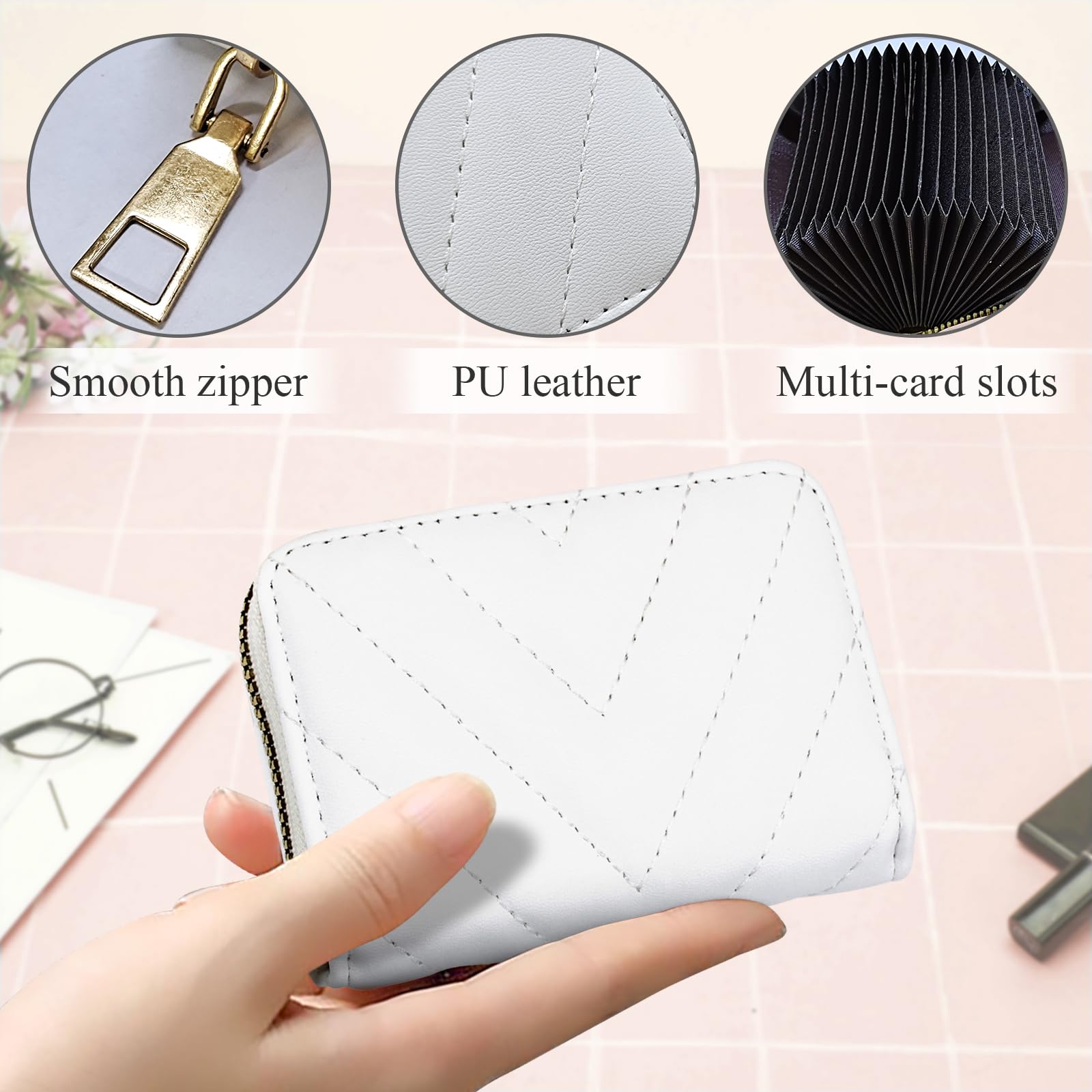 adistylinno-card-wallet-porte-cartes-blanc-18-cartes-zipp image 3