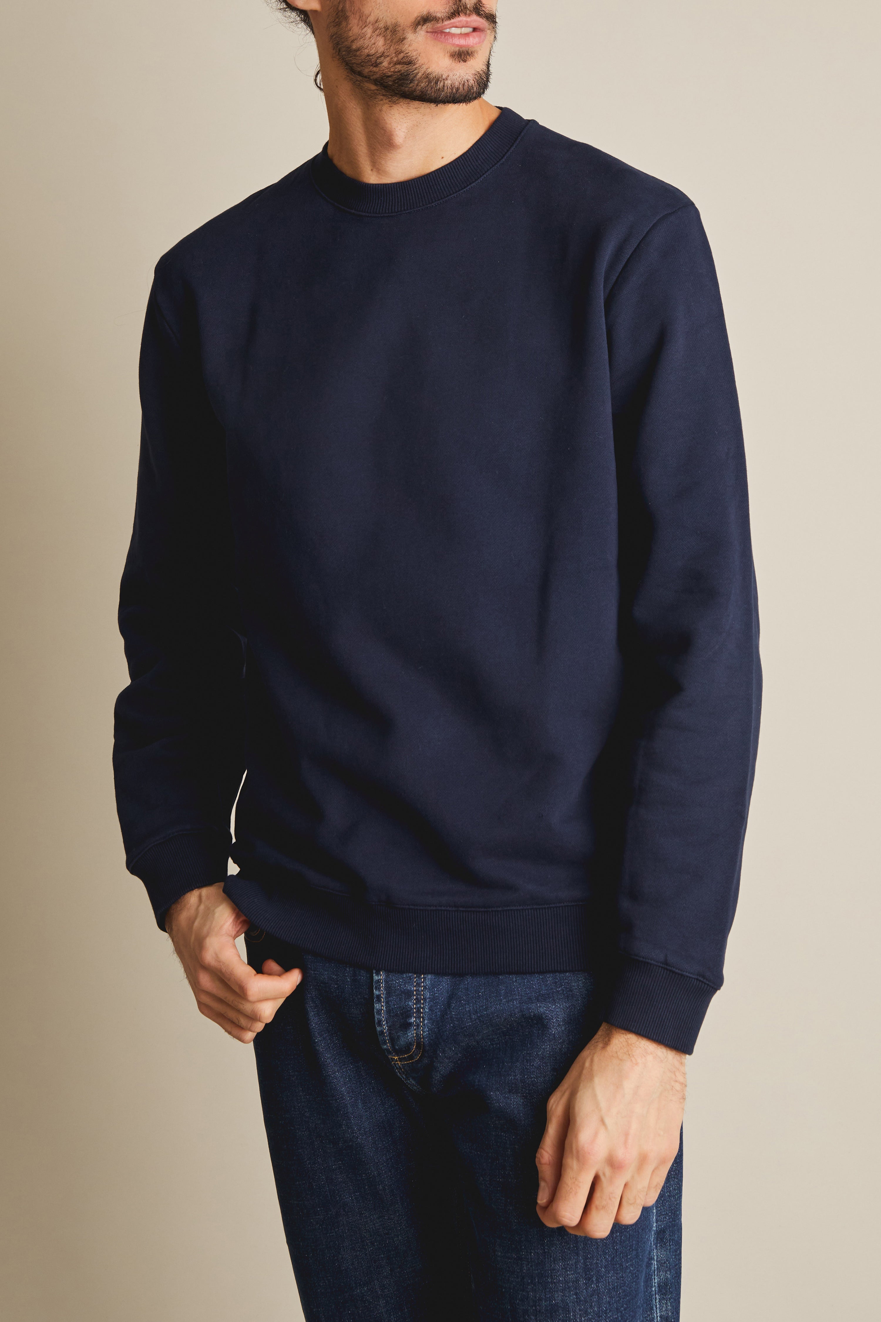le-pantalon-sweats-homme-bleu-marine-coton-bio image 5