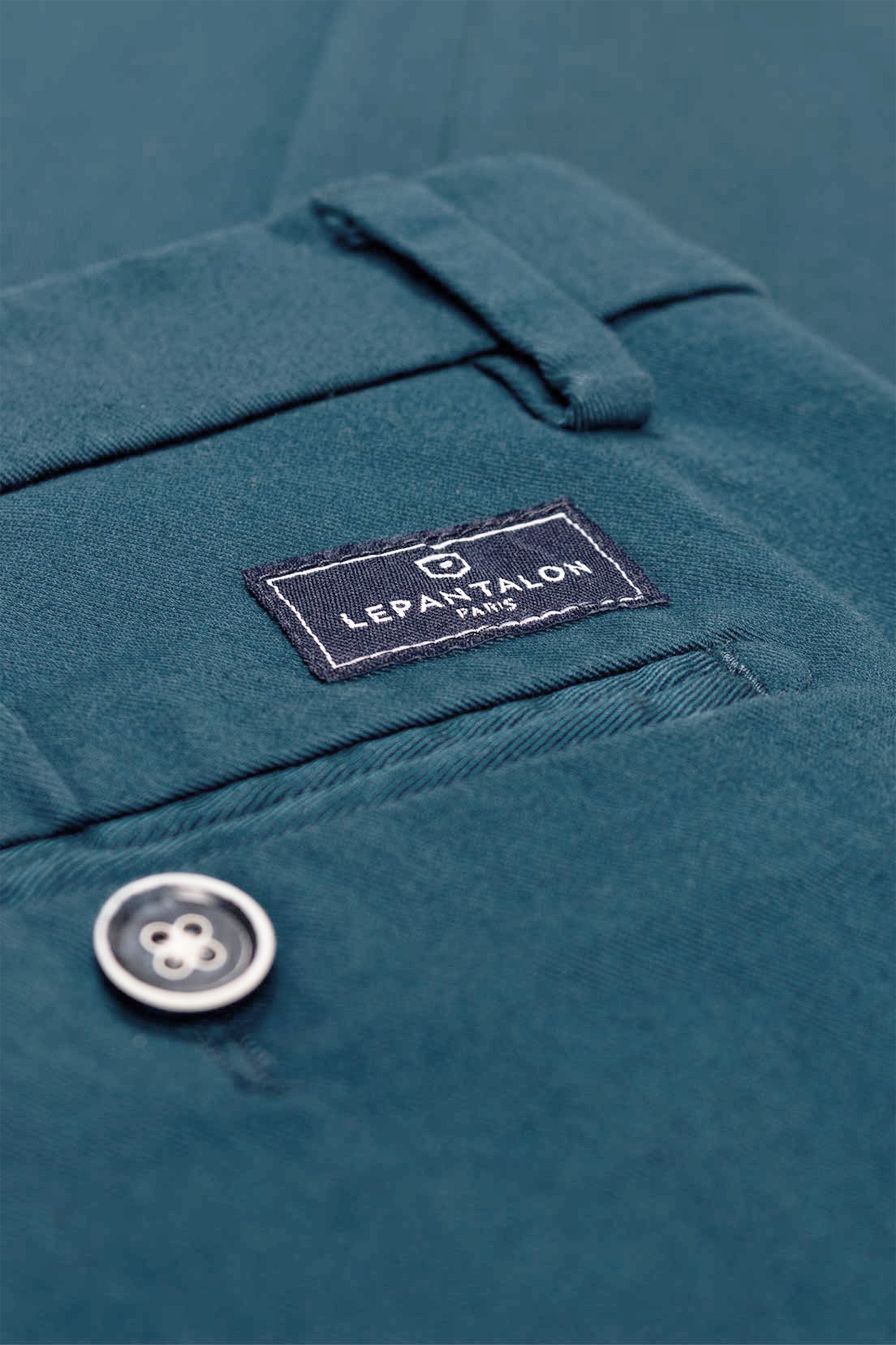 le-pantalon-chino-bleu-canard-semi-slim-coton-stretch image 3