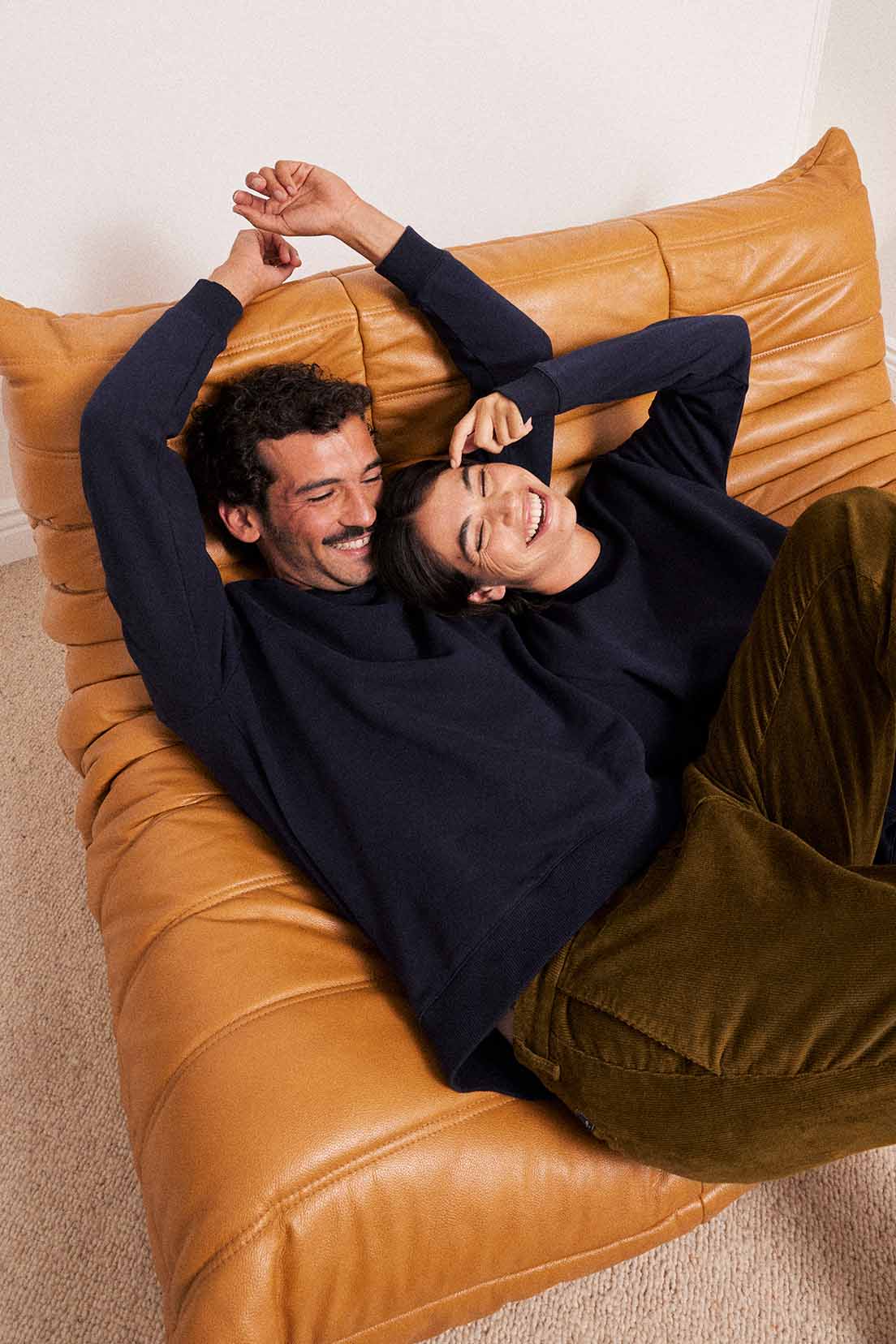 le-pantalon-sweats-homme-bleu-marine-coton-bio image 2