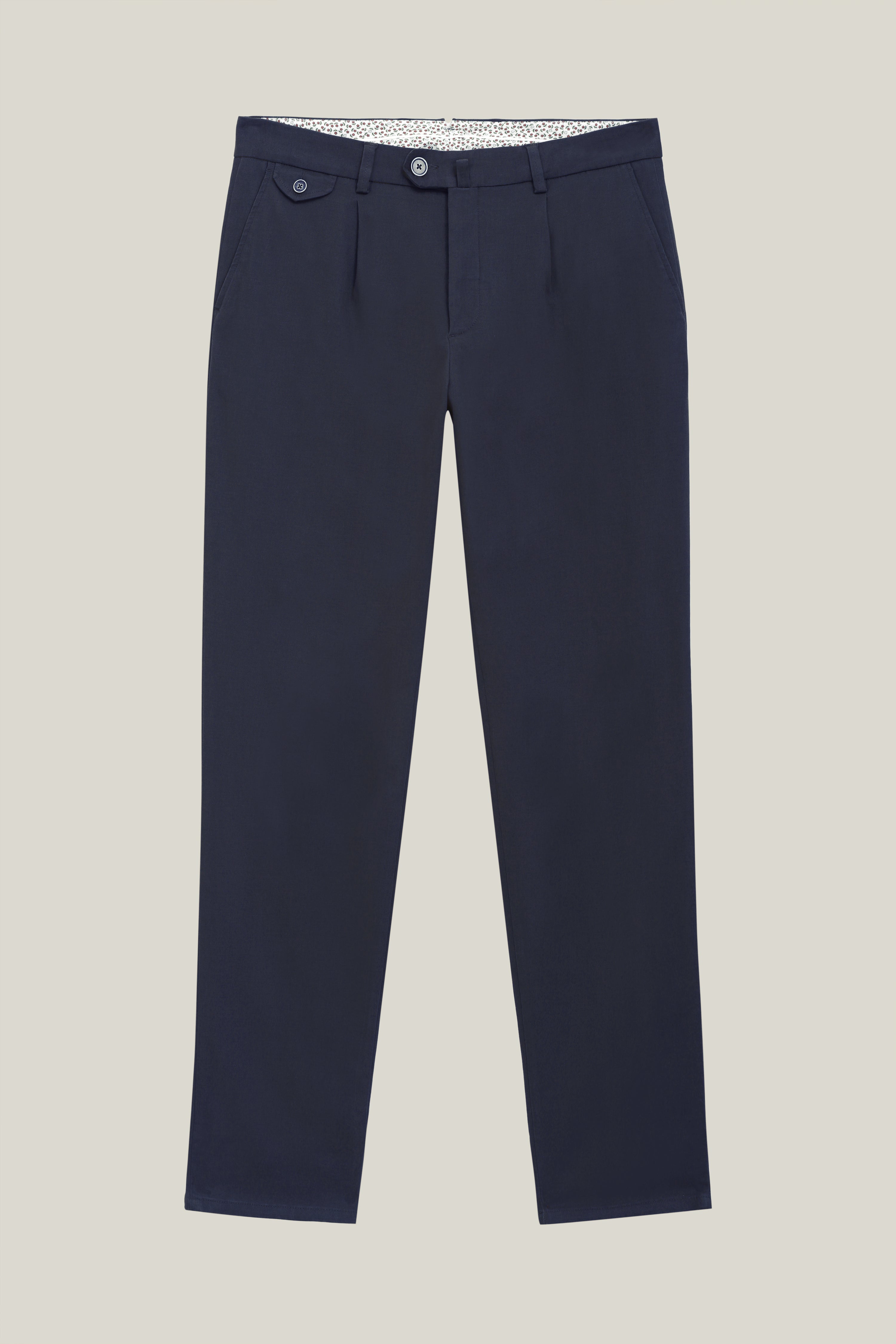 le-pantalon-chinos-homme-chino-pinces-bleu-marine image 8