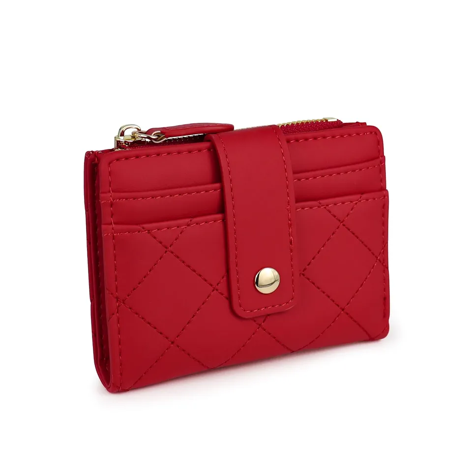 adistylinno-women-s-wallet-portefeuille-femme-rouge-losange image 1