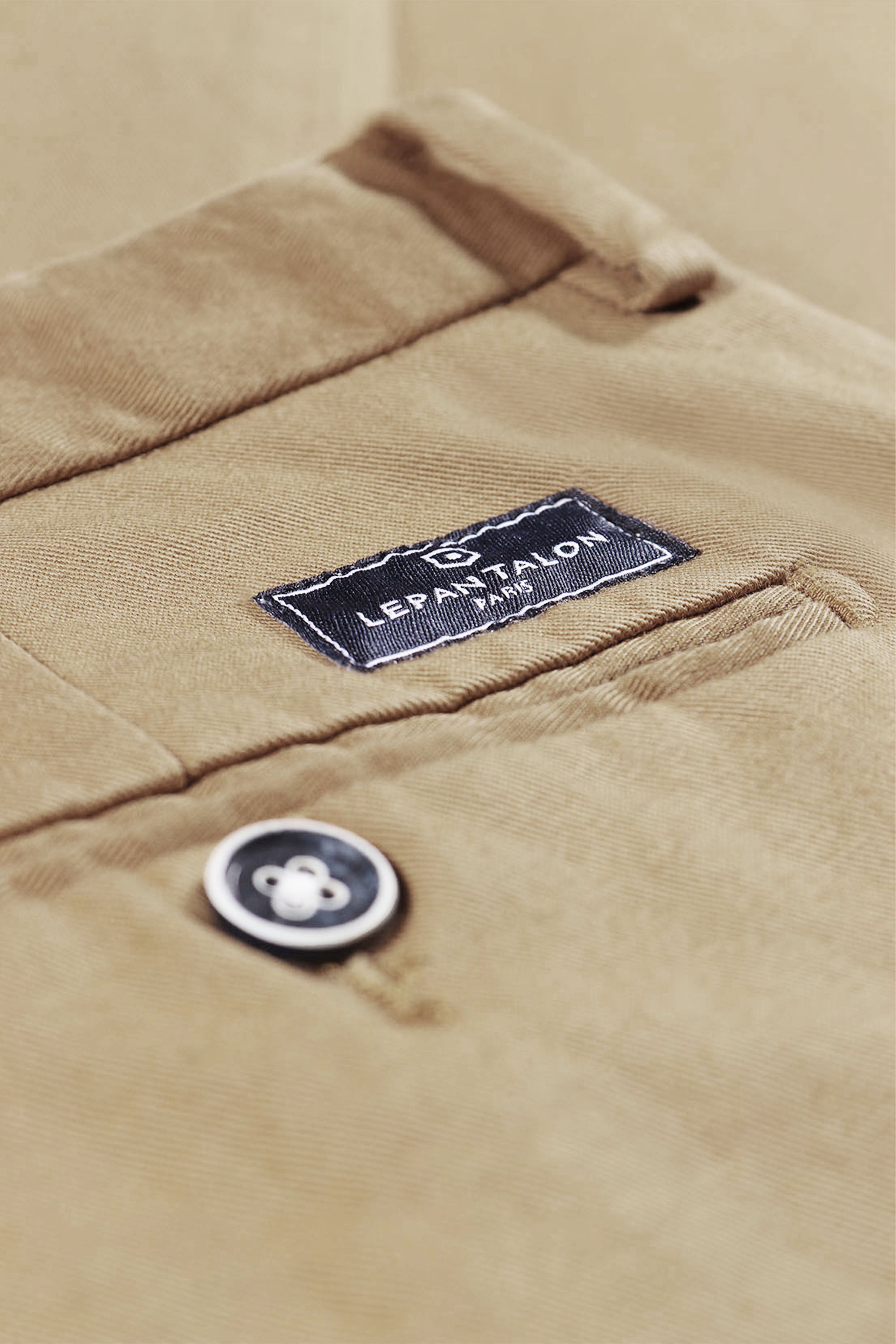 le-pantalon-chinos-homme-chino-beige-coton-semi-slim image 6