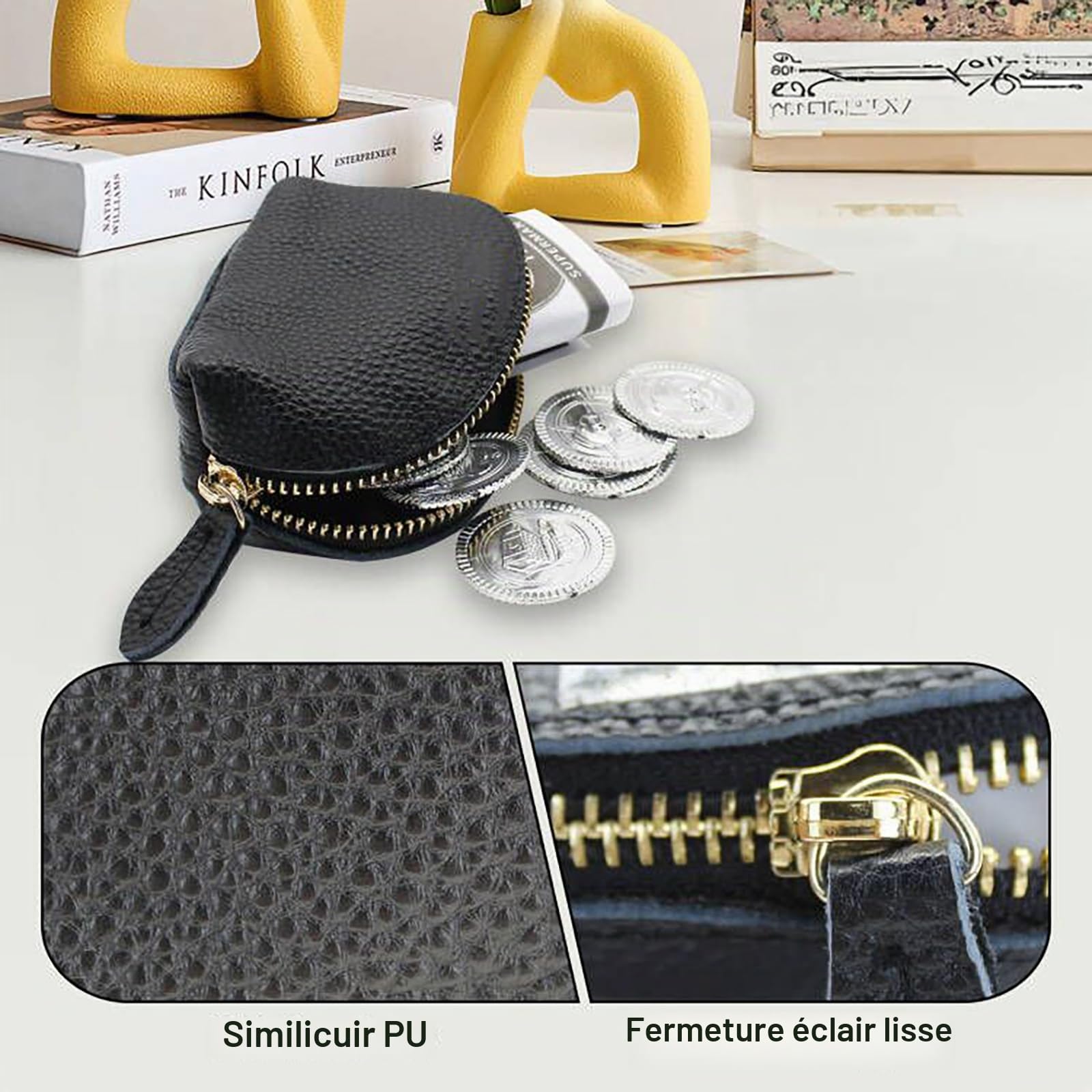 adistylinno-women-s-wallet-porte-monnaie-noir-demi-rond-zip image 3
