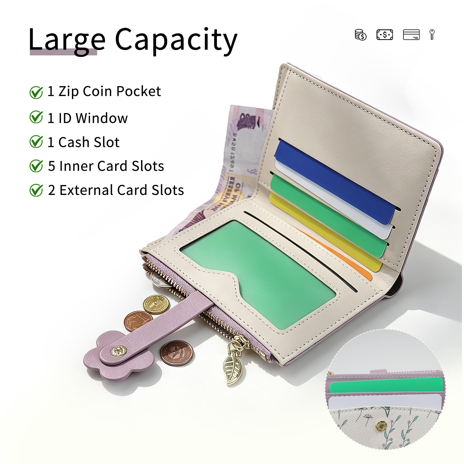 adistylinno-women-s-wallet-portefeuille-violet-fleur-compact image 2