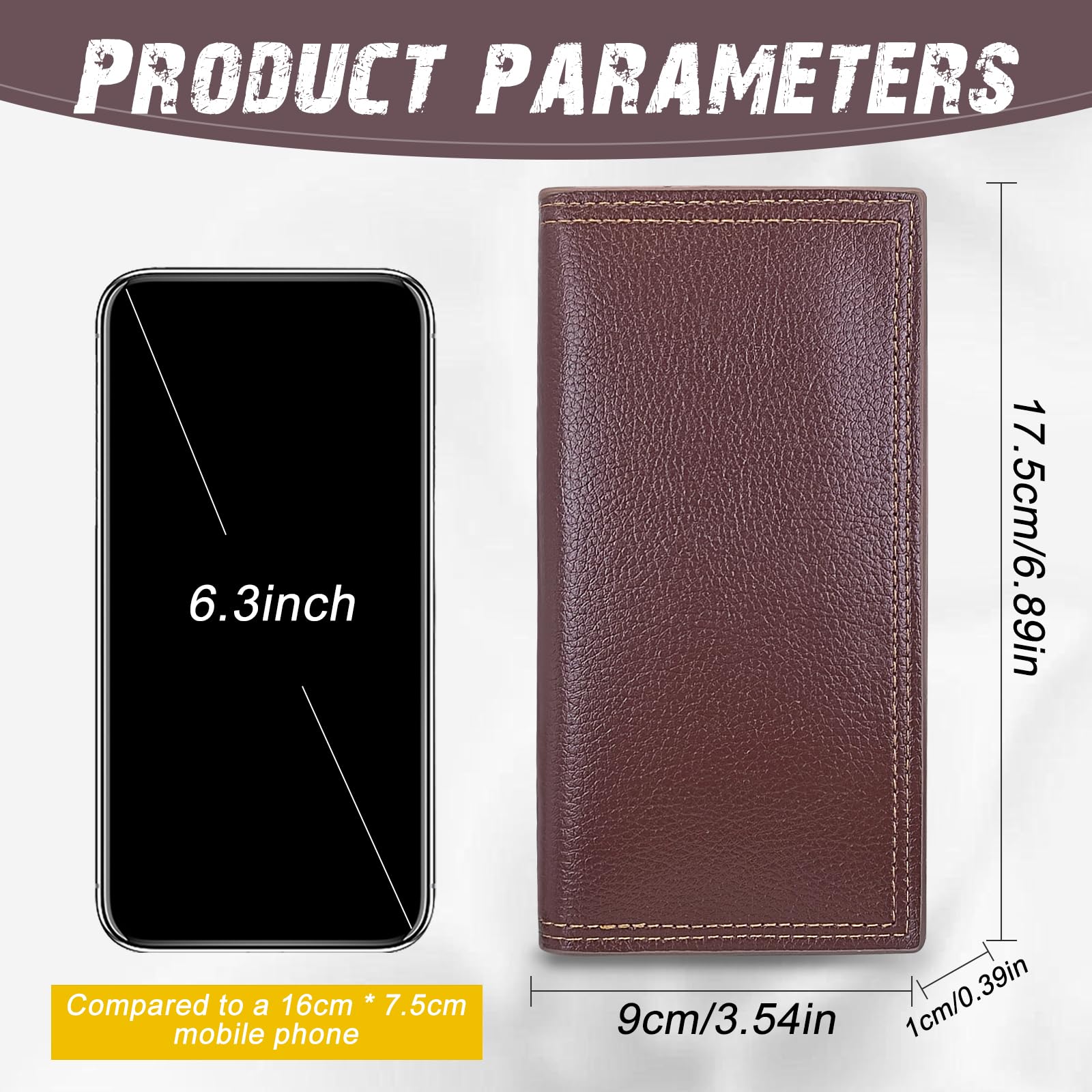 adistylinno-men-s-wallet-portefeuille-long-caf-12-cartes image 4