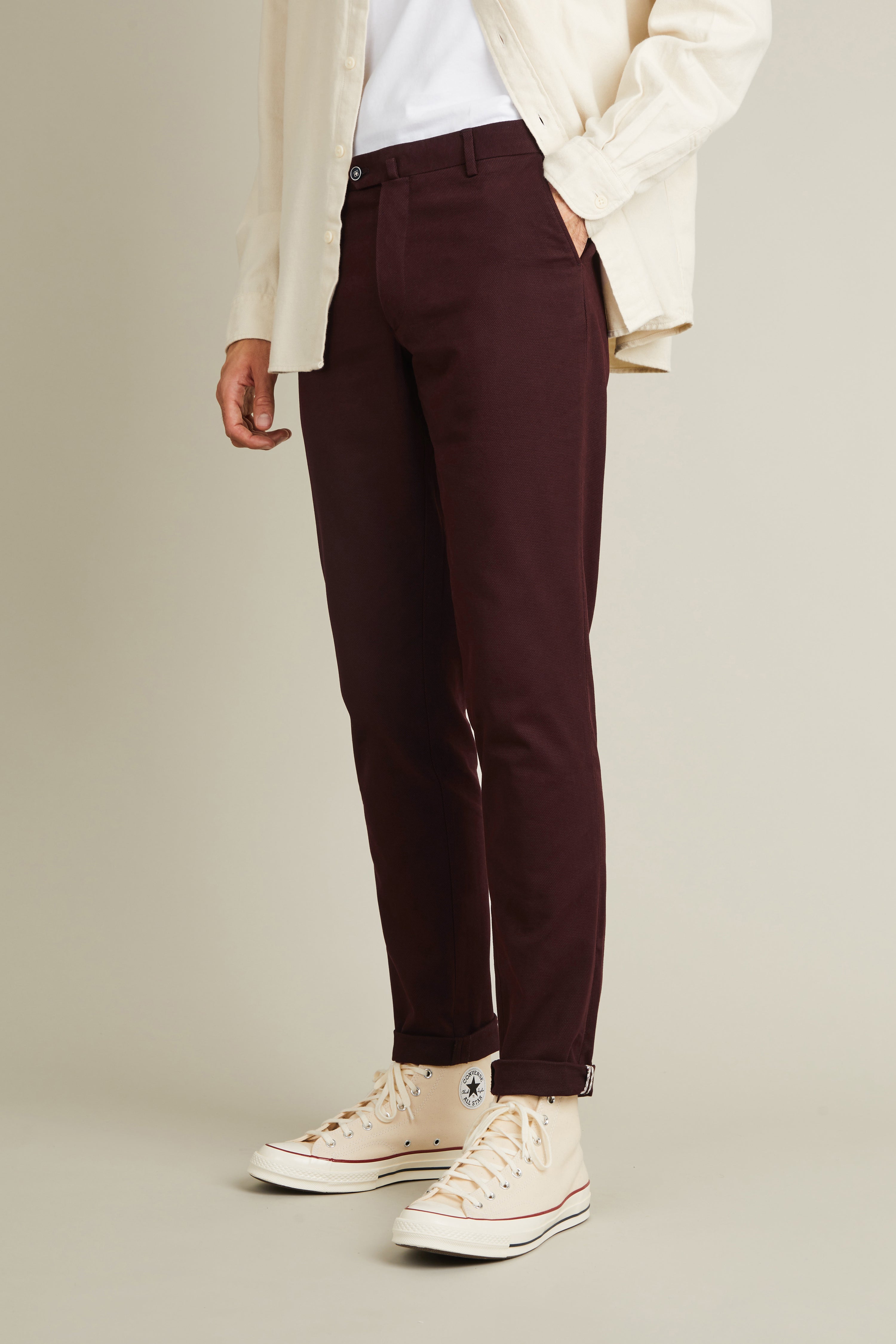 le-pantalon-chinos-fm-lpct-5-chino-bordeaux-textur-coton image 6