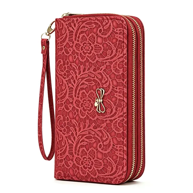 adistylinno-women-s-wallet-portefeuille-femme-double-zip-noir image 1