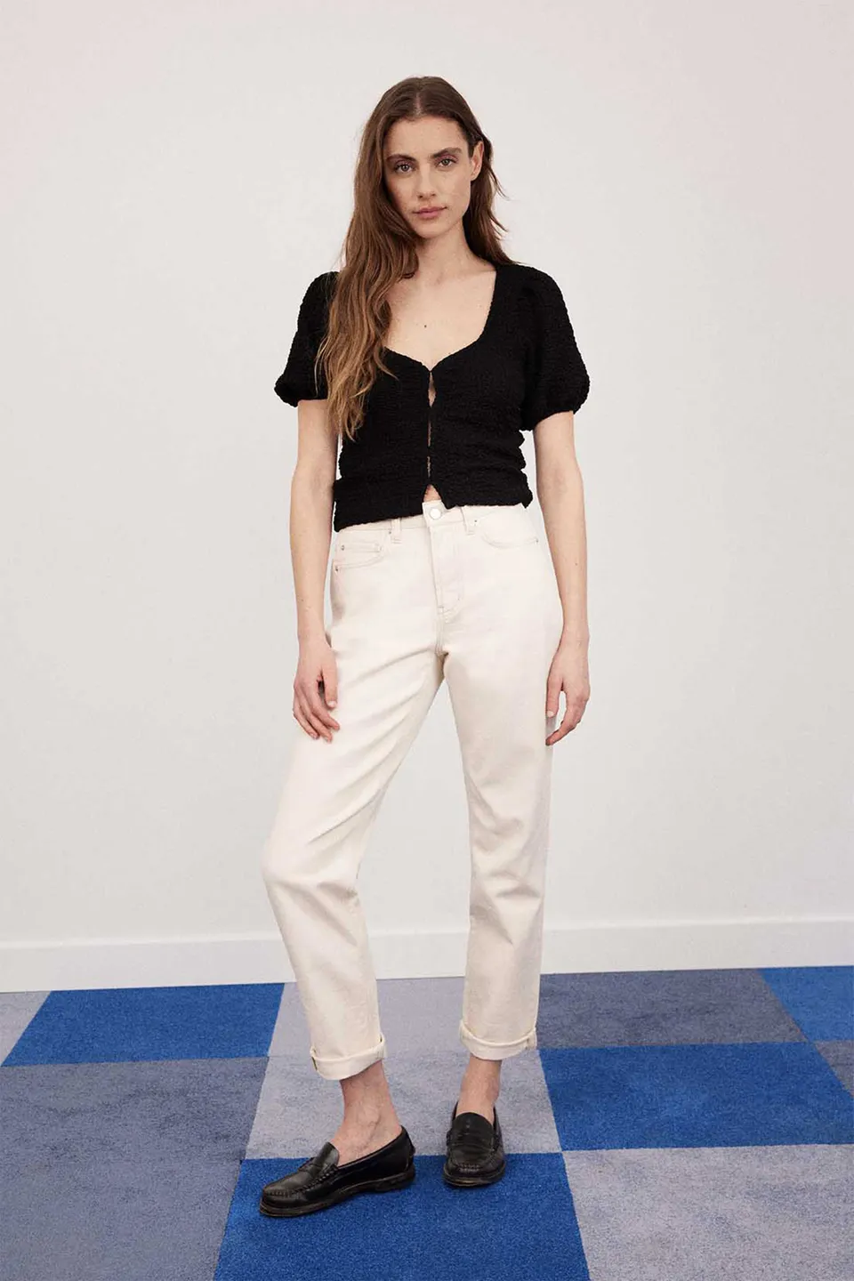 le-pantalon-girlfriend-jean-femme-cru-coton-bio-gots image 1