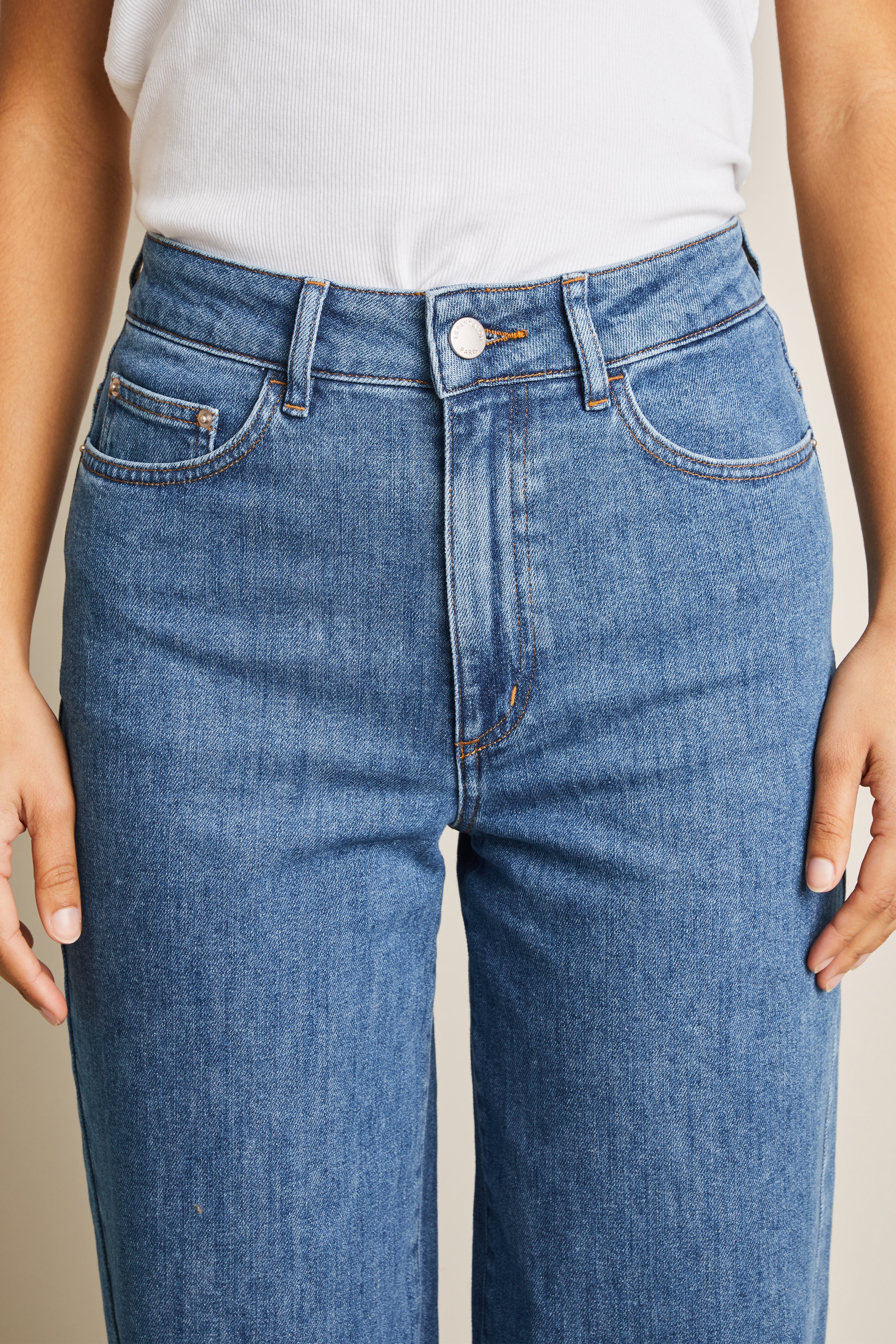 le-pantalon-jeans-femme-balloon-middle-blue-coton-recycl image 2
