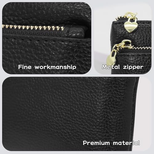 adistylinno-women-s-wallet-portefeuille-noir-3-zips image 8