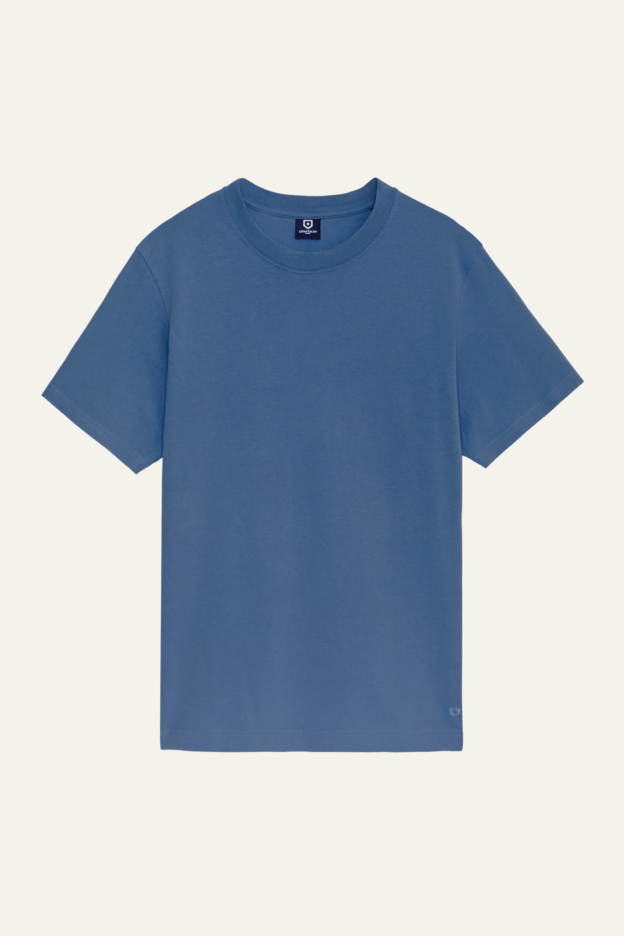 le-pantalon-tee-shirt-t-shirt-homme-bleu-coton-bio-taille-m image 1
