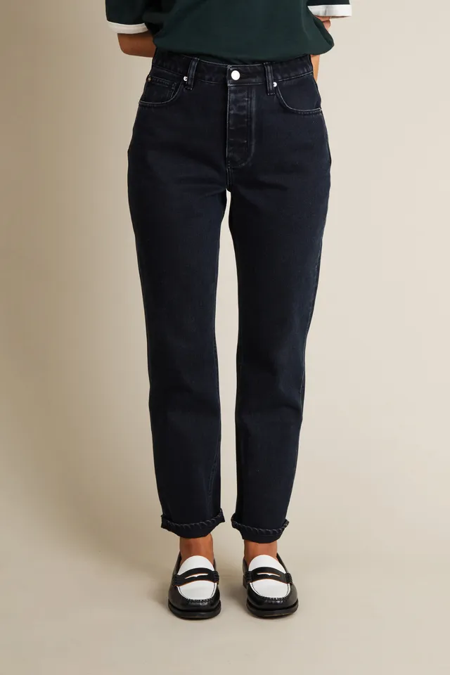 le-pantalon-fm-lpwd-35-jean-droit-noir-coton-bio image 1