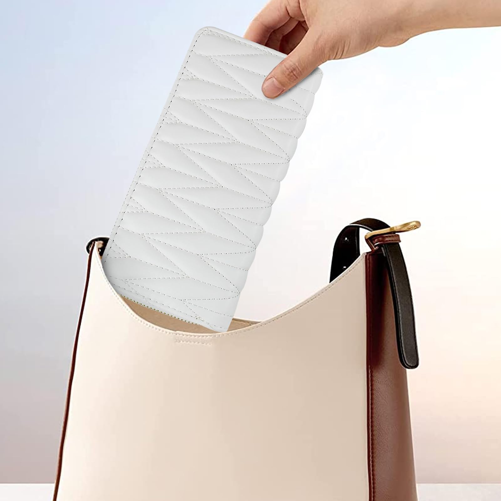 adistylinno-women-s-wallet-portefeuille-blanc-matelass image 7