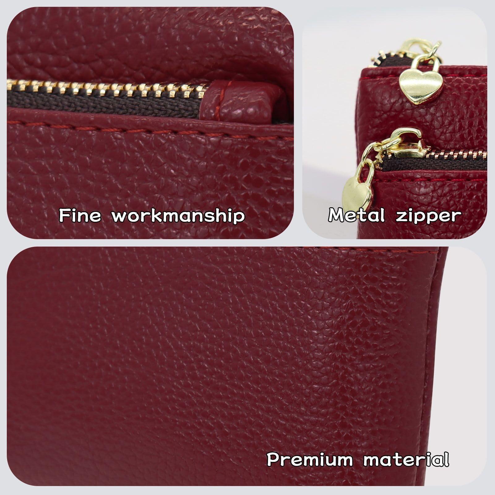 adistylinno-women-s-wallet-portefeuille-rouge-3-zips image 2