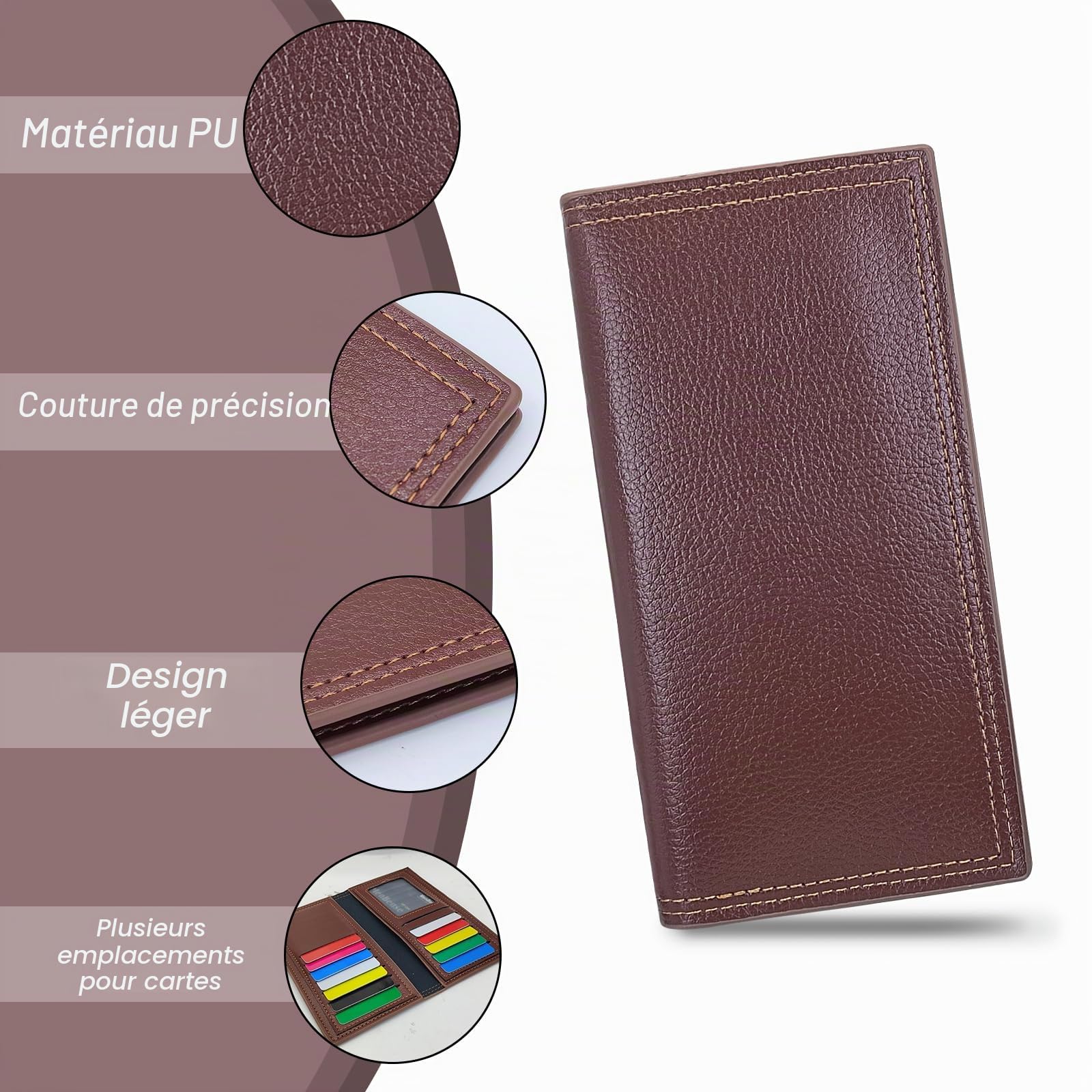 adistylinno-men-s-wallet-portefeuille-long-caf-12-cartes image 2