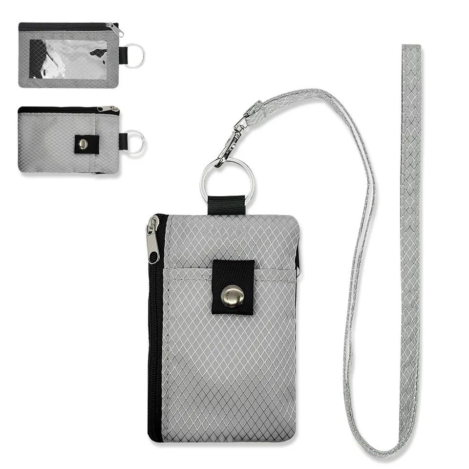 adistylinno-card-wallet-porte-cartes-rfid-nylon-gris-11-cm image 1