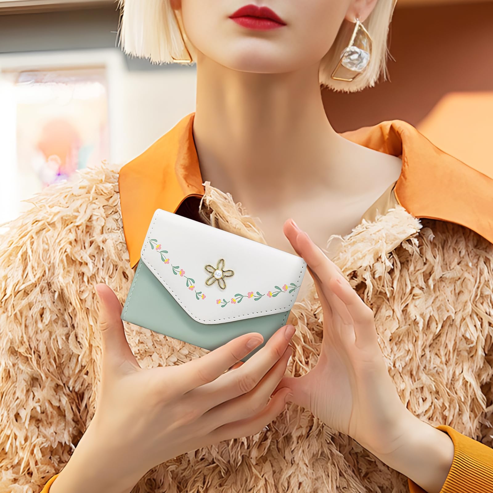 adistylinno-women-s-wallet-portefeuille-femme-vert-floral-compact image 6