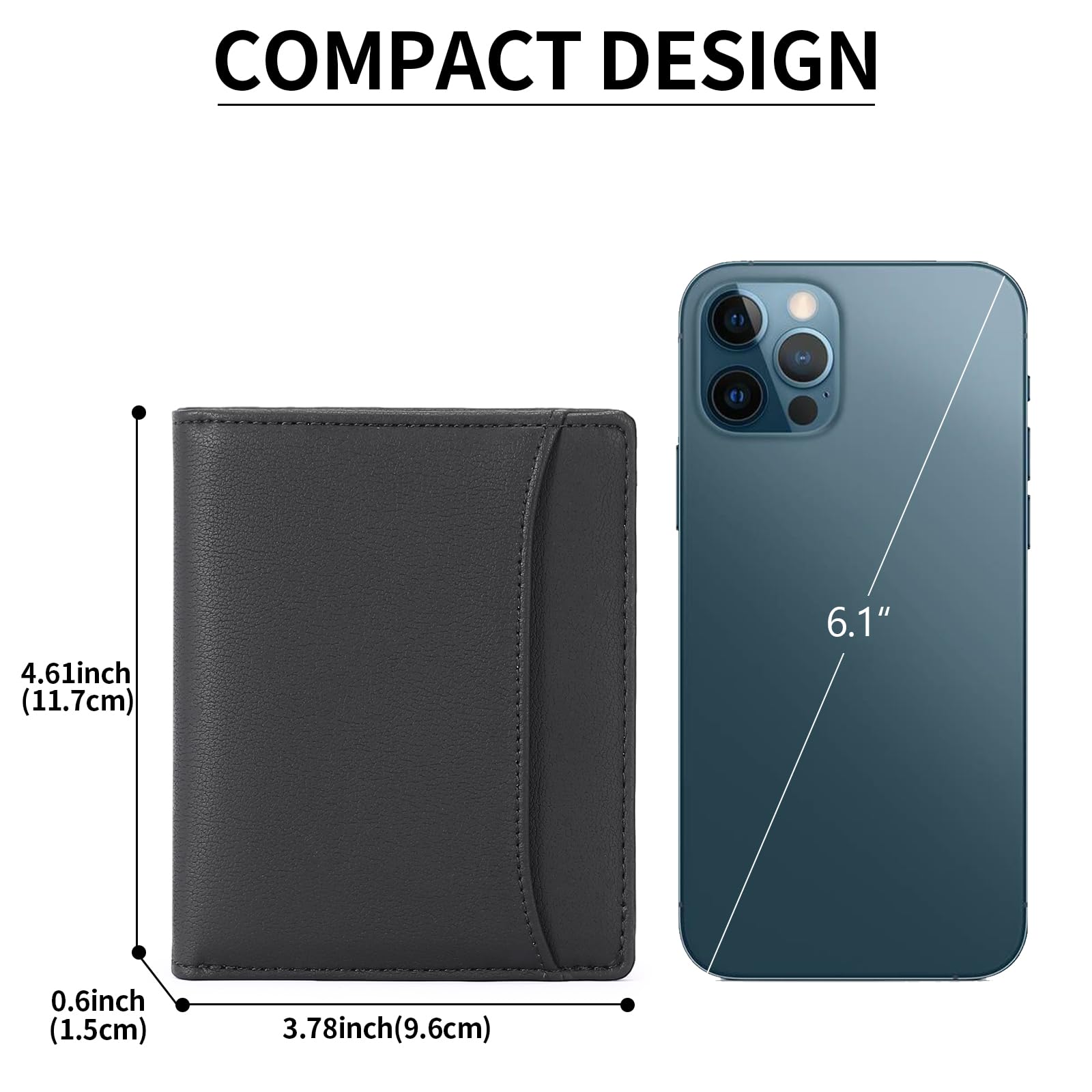 gaekeao-card-holder-wallet-porte-carte-homme-noir-rfid-zip image 3