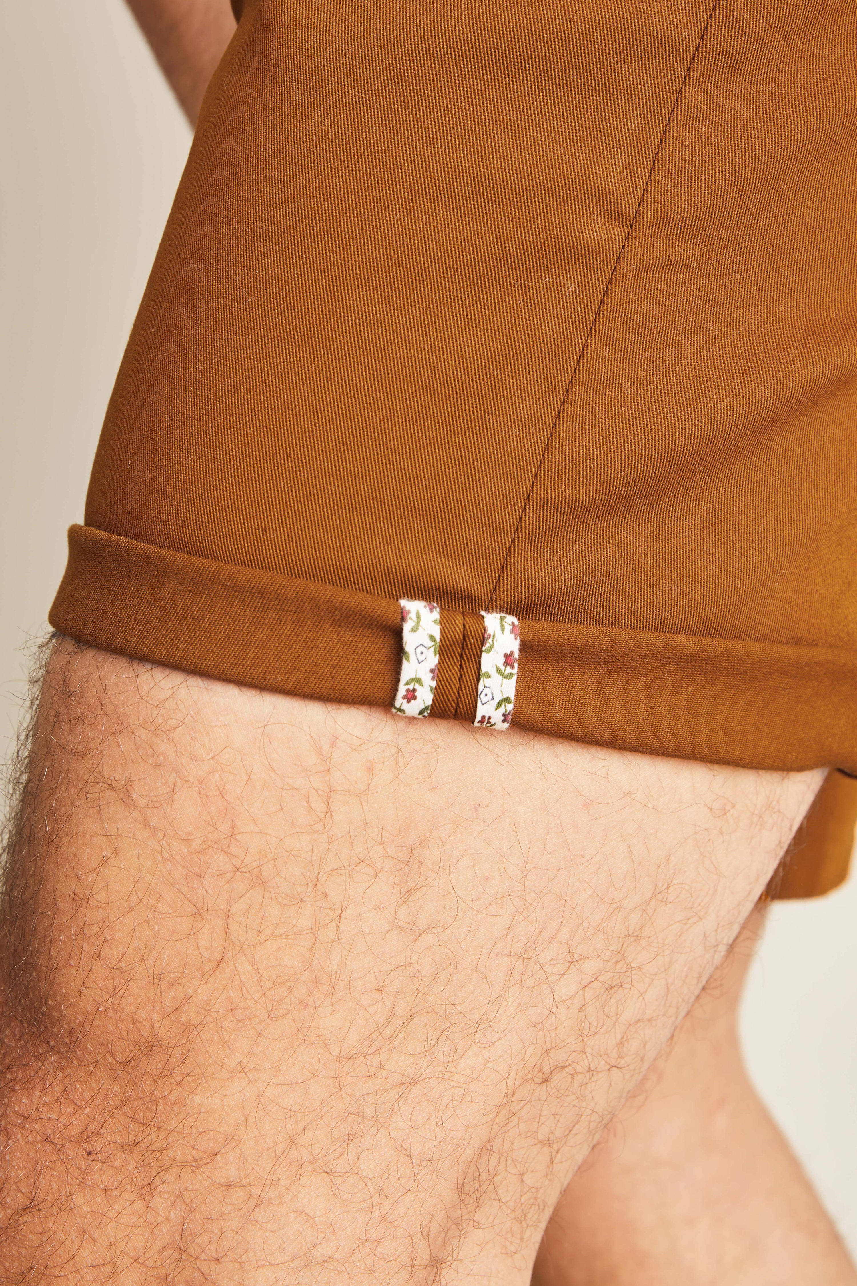le-pantalon-bermudas-homme-bermuda-camel-coton-semi-slim image 5