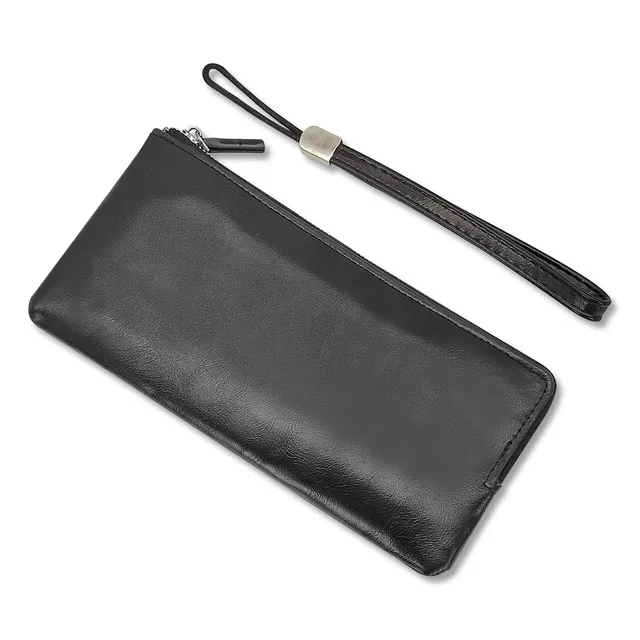 adistylinno-men-s-wallet-portefeuille-long-homme-noir-cuir-pu-zip image 1