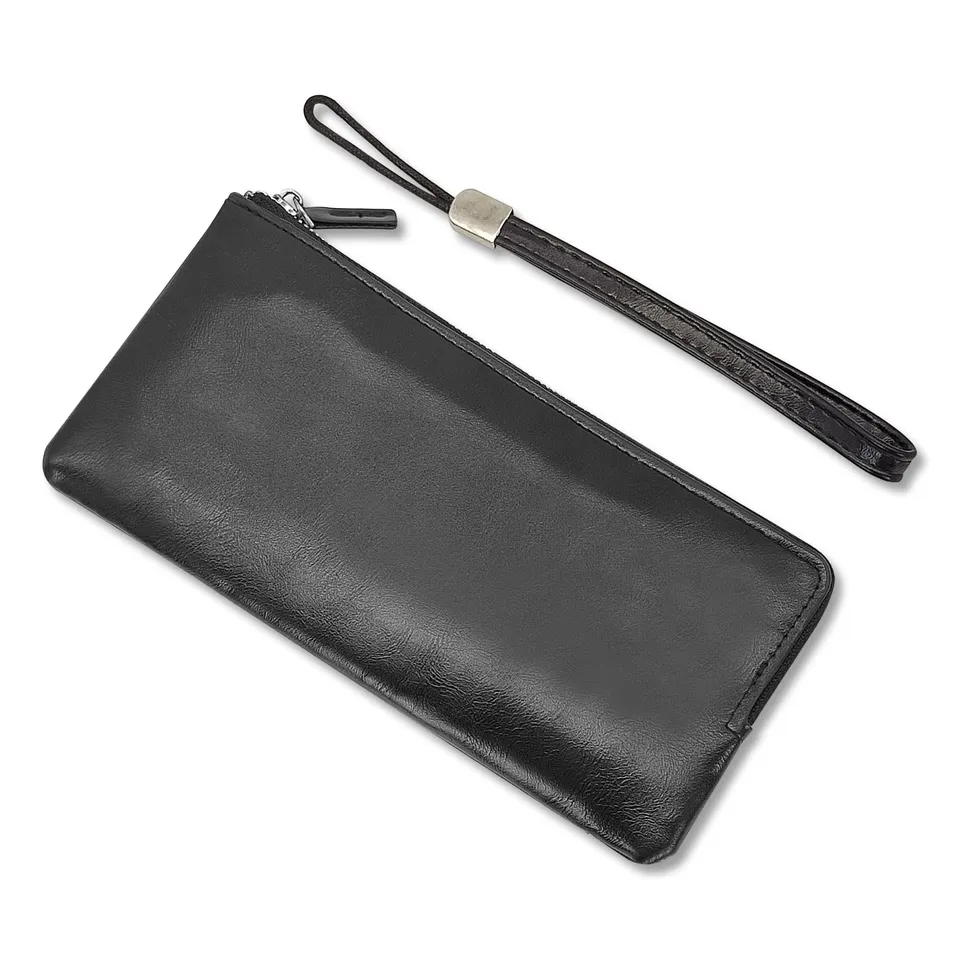 adistylinno-men-s-wallet-portefeuille-long-homme-noir-cuir-pu-zip image 1
