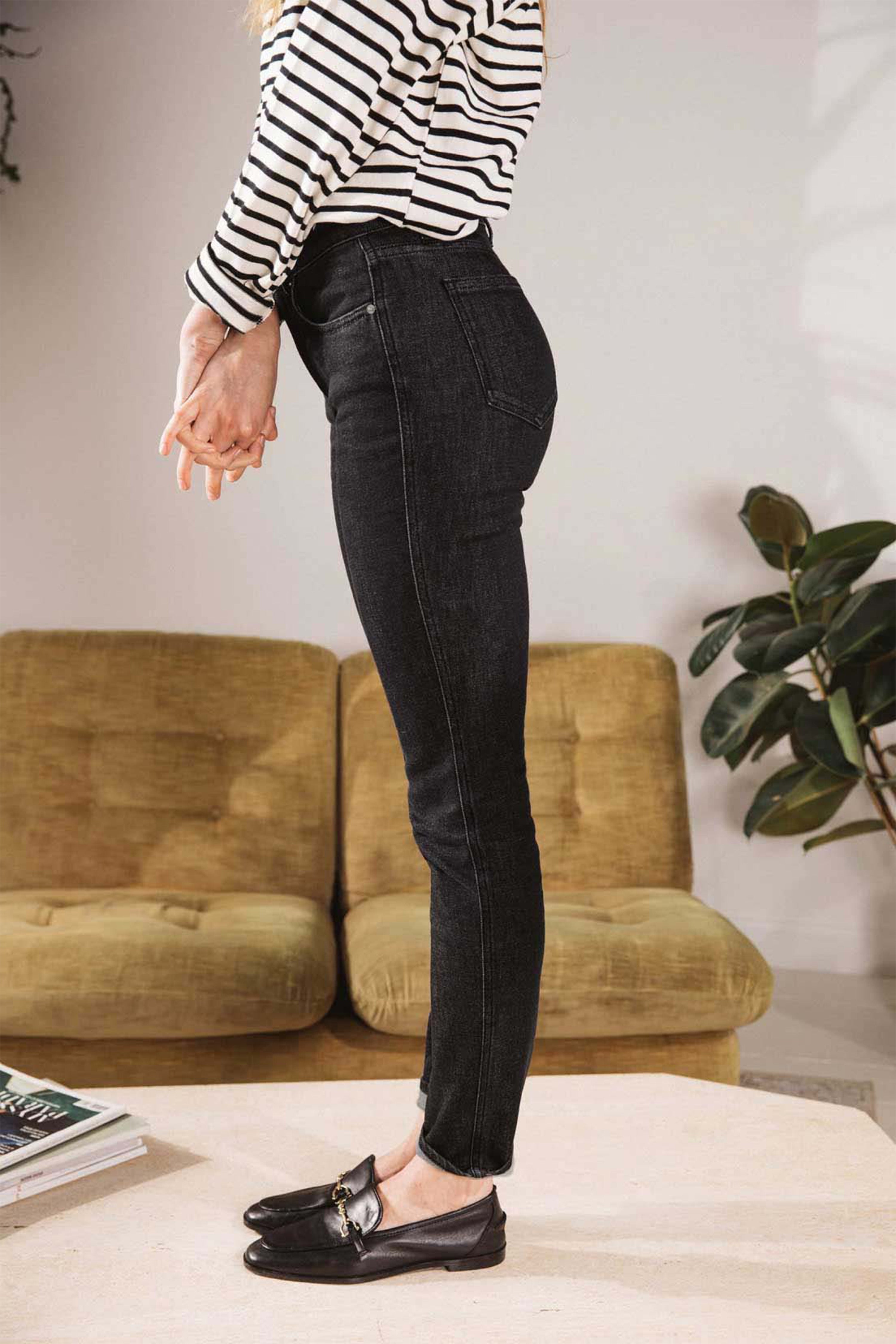 le-pantalon-jeans-homme-jean-slim-vintage-noir-stretch image 4