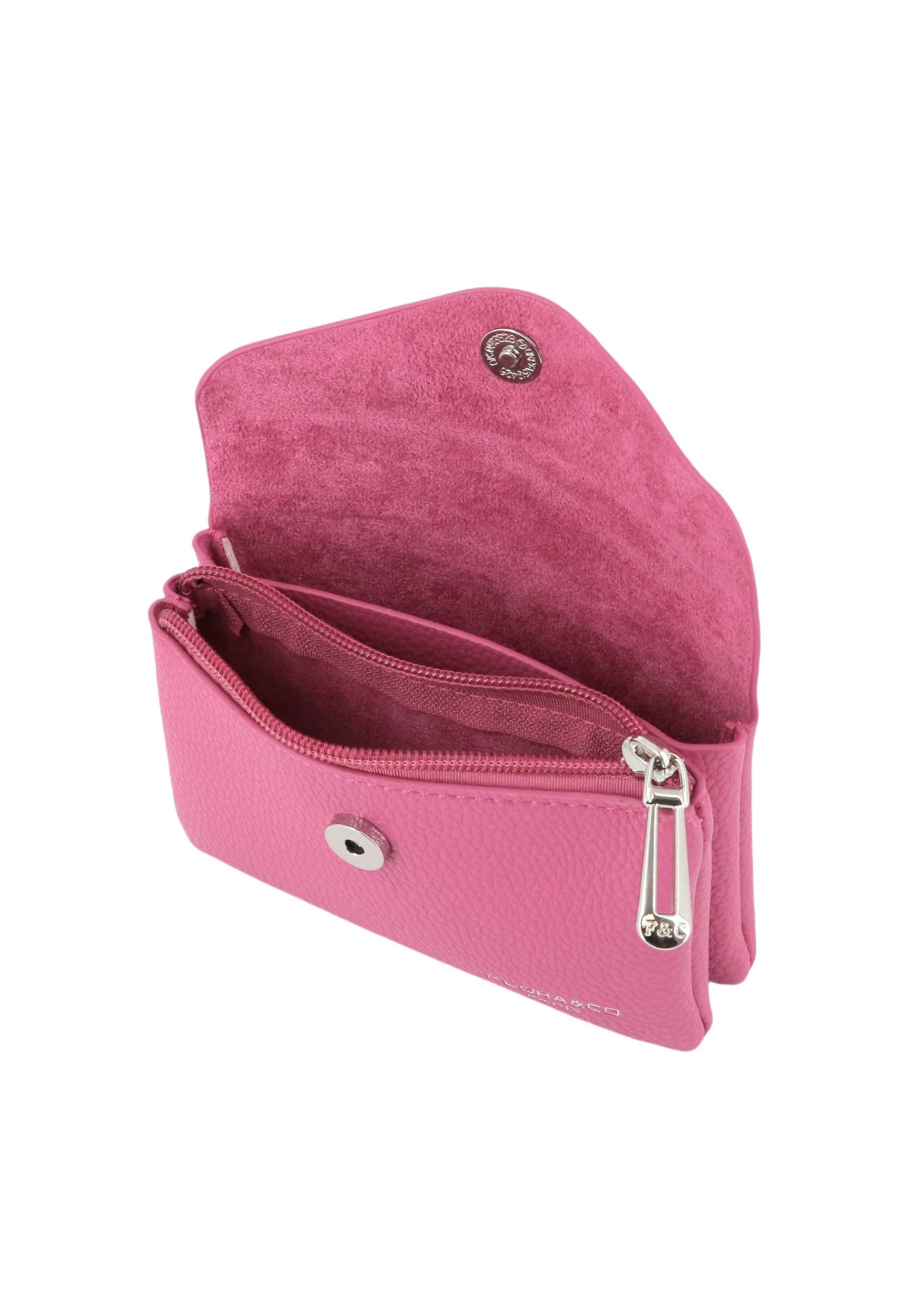 flora-co-porte-feuille-mi-long-portefeuille-fuchsia-grain image 4