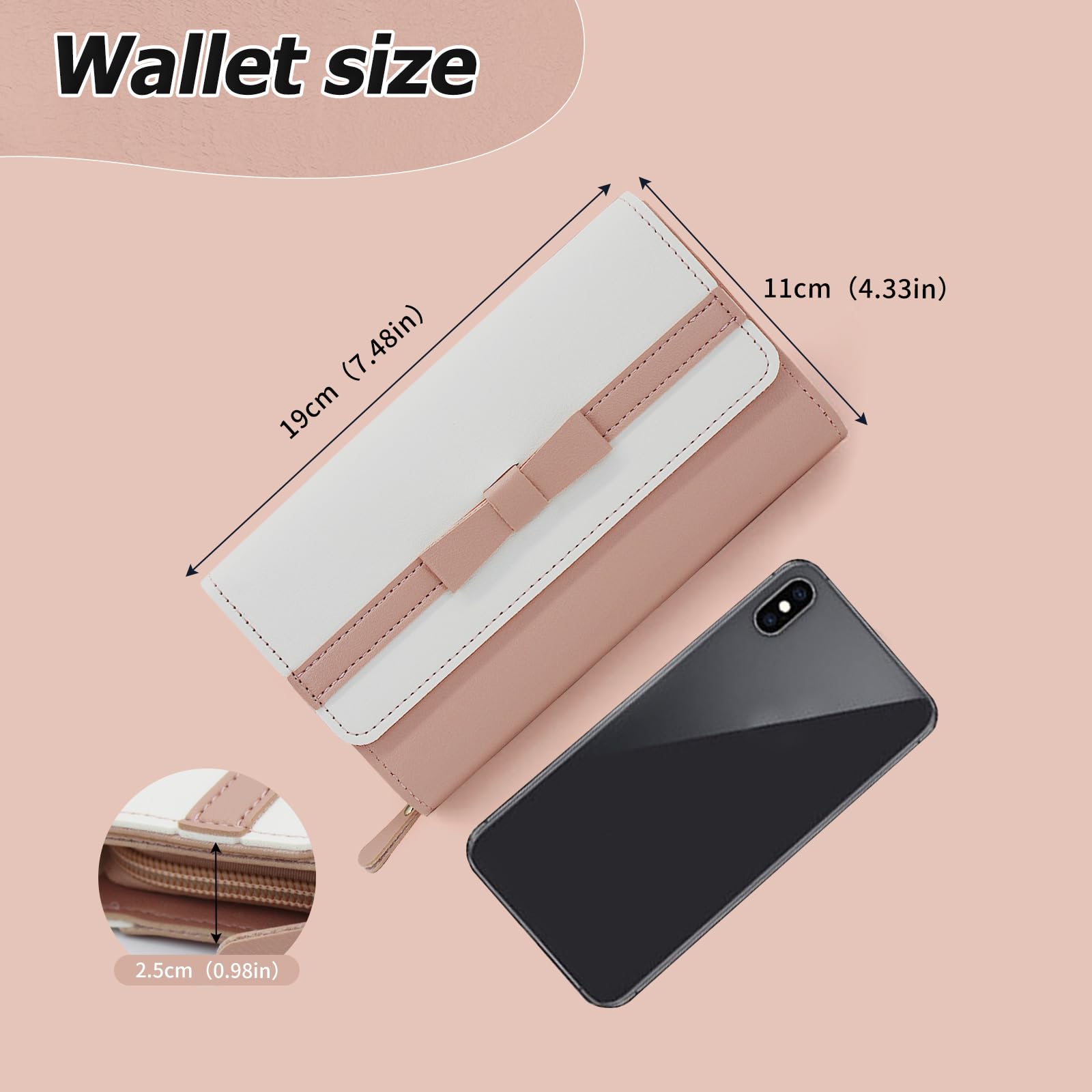 adistylinno-women-s-wallet-portefeuille-femme-long-n-ud-bleu image 2