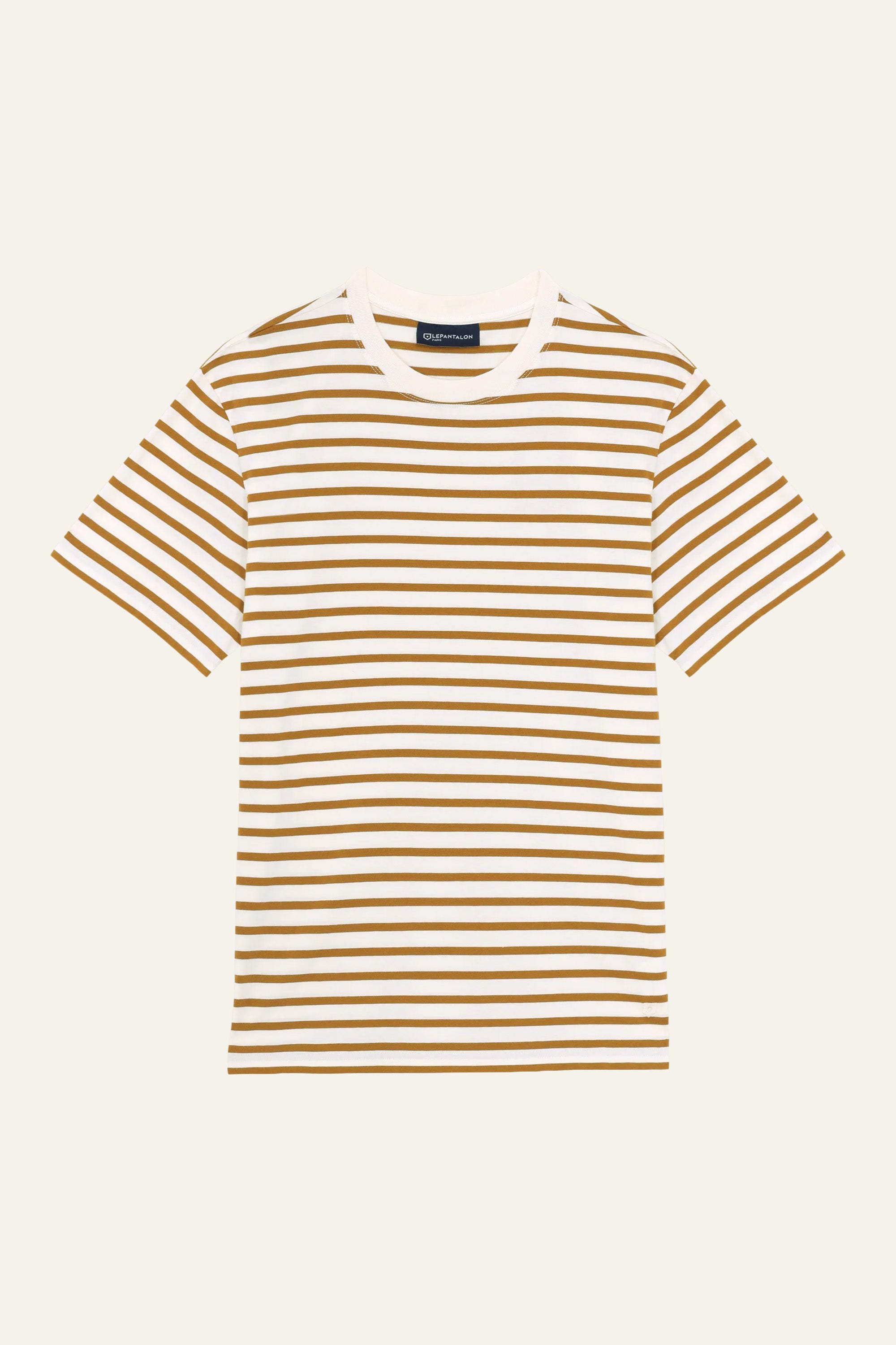 le-pantalon-t-shirts-homme-tee-shirt-marini-re-camel-bio image 1