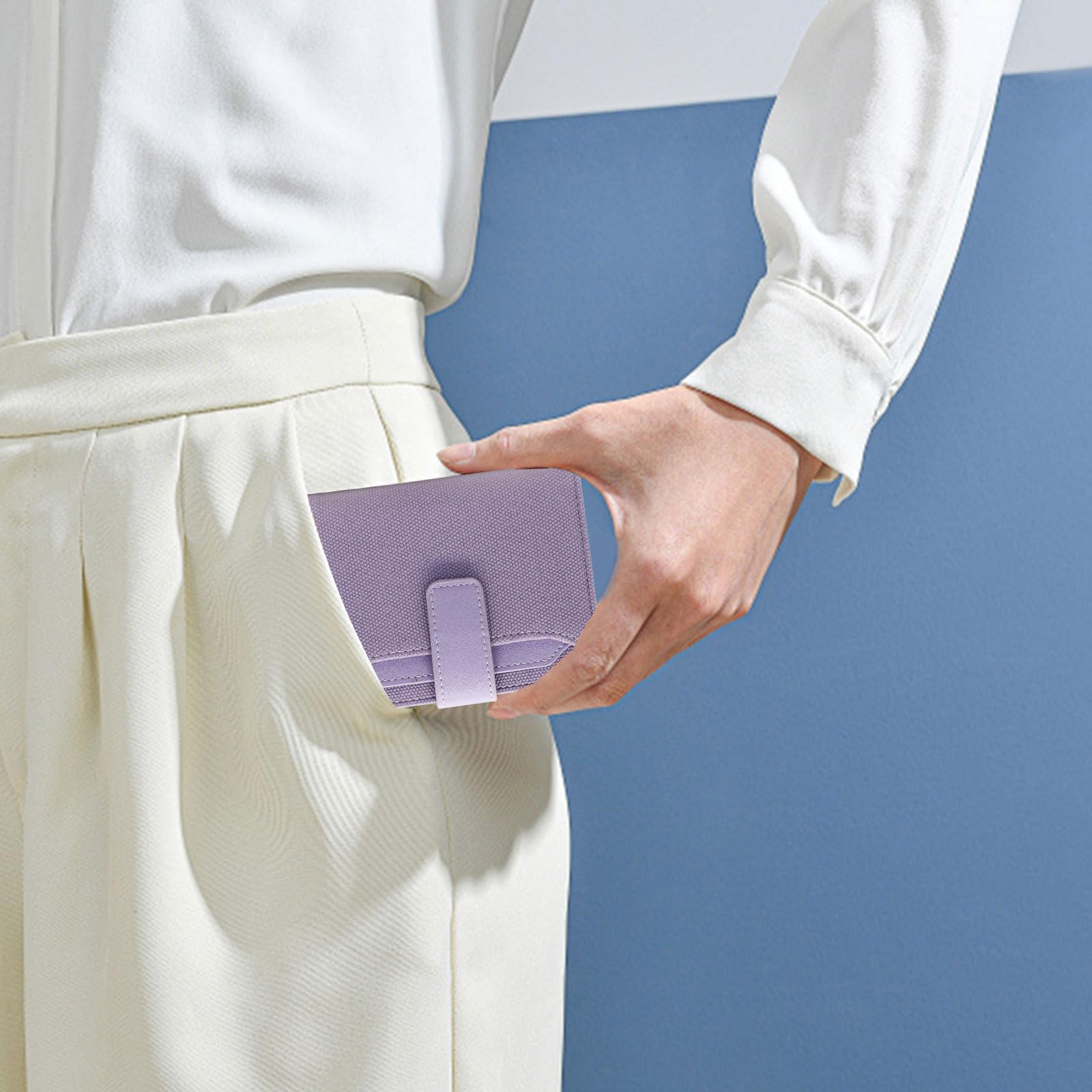 adistylinno-women-s-wallet-petit-portefeuille-lilas-14-cartes image 5