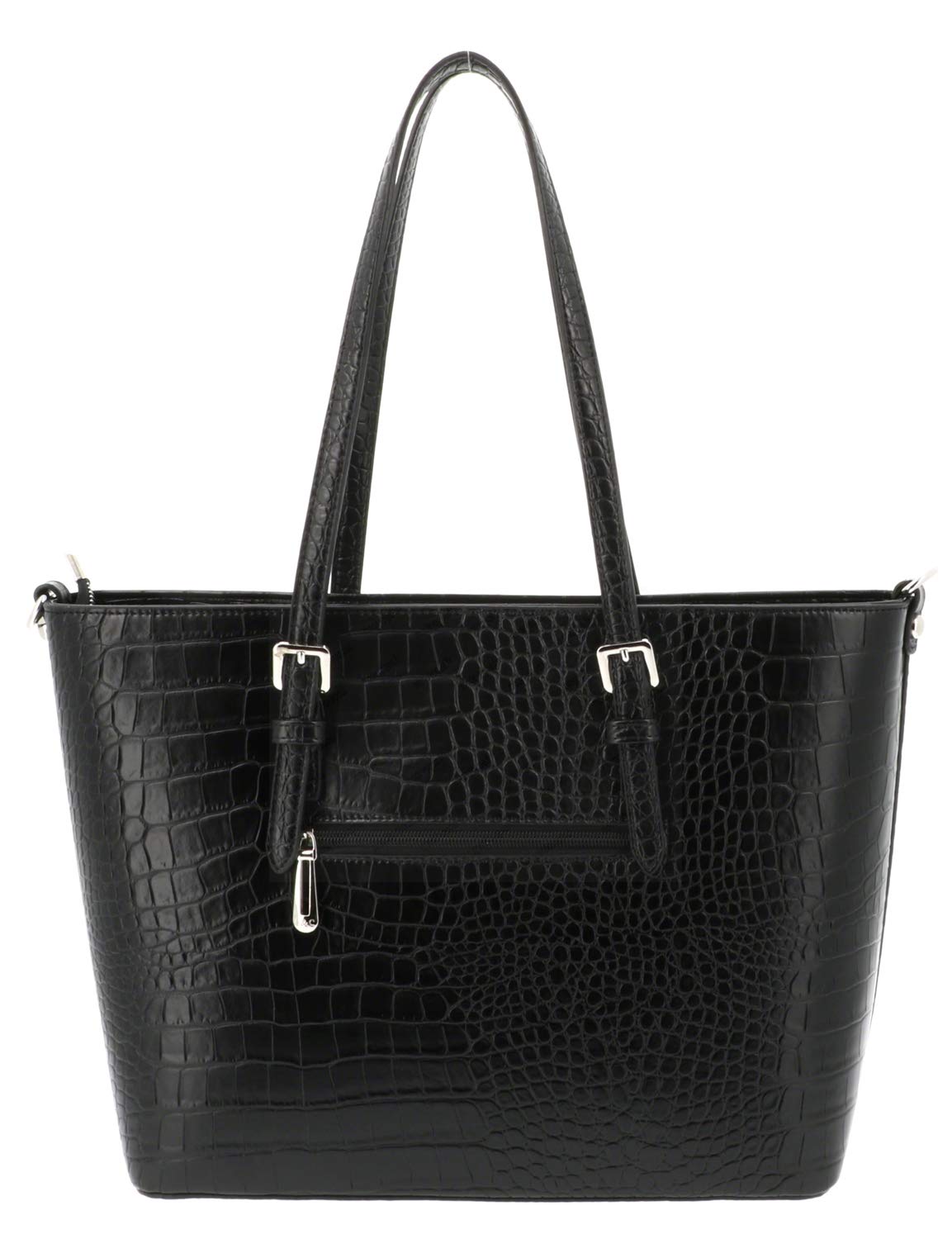 flora-co-cabas-sac-cabas-noir-croco-xl-a4 image 4
