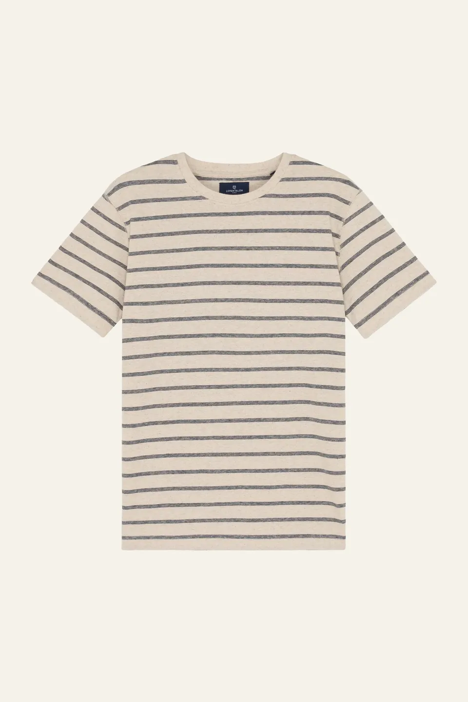 le-pantalon-t-shirts-homme-marini-re-t-shirt-bleu-marine-coton-lin image 1
