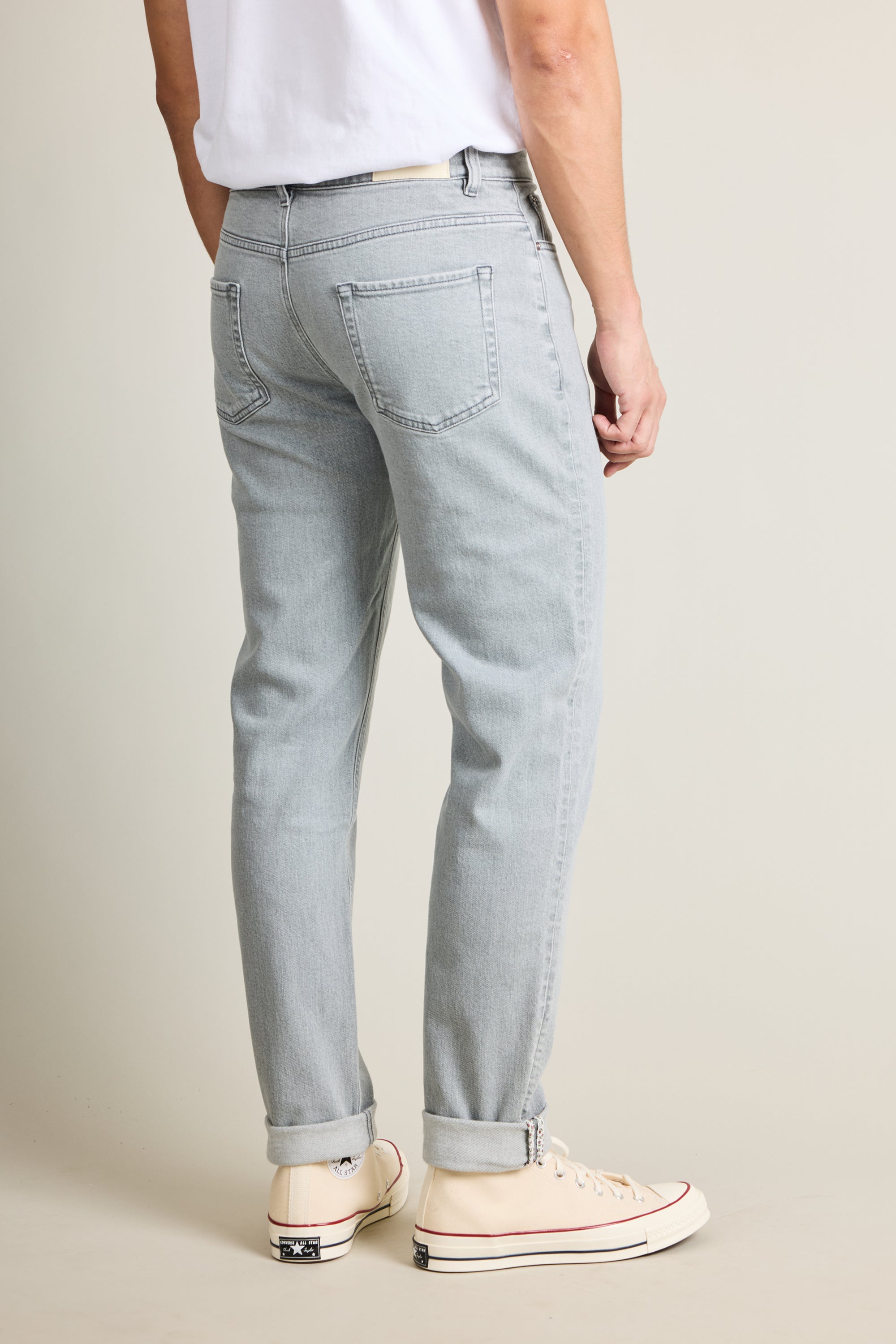 le-pantalon-jeans-homme-gris-jean-classique-semi-slim image 4