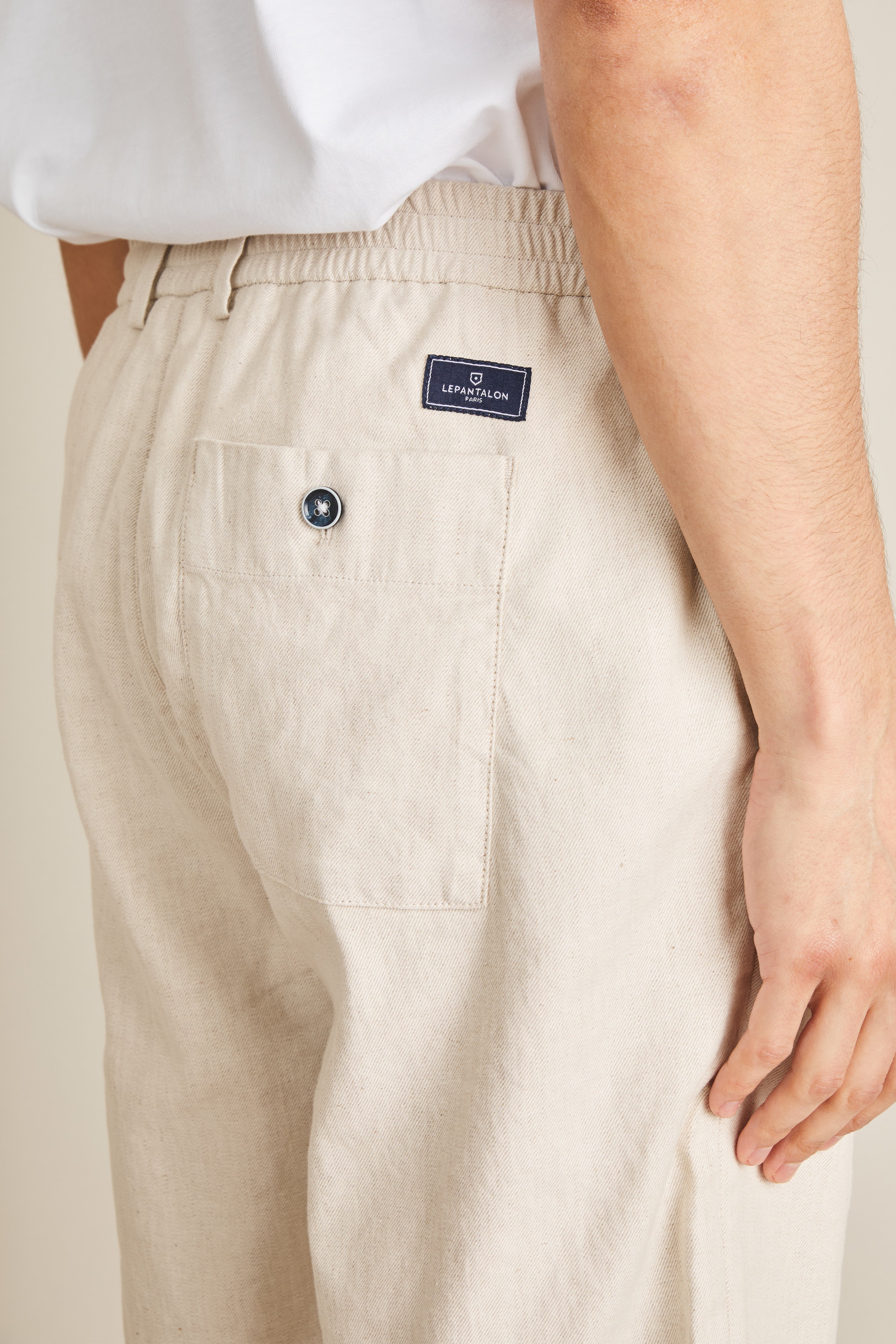 le-pantalon-bermuda-coton-lin-cru-short-lin-respirant image 6