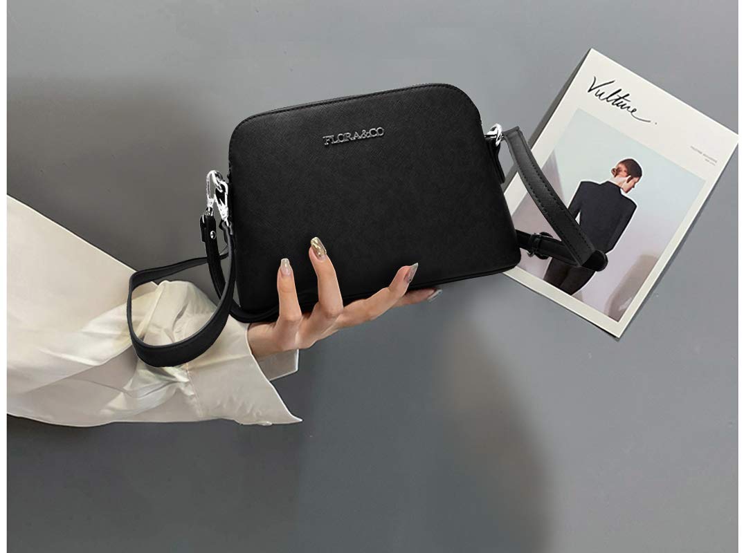 flora-co-sacs-bandouli-res-sac-trap-ze-noir-saffiano image 6