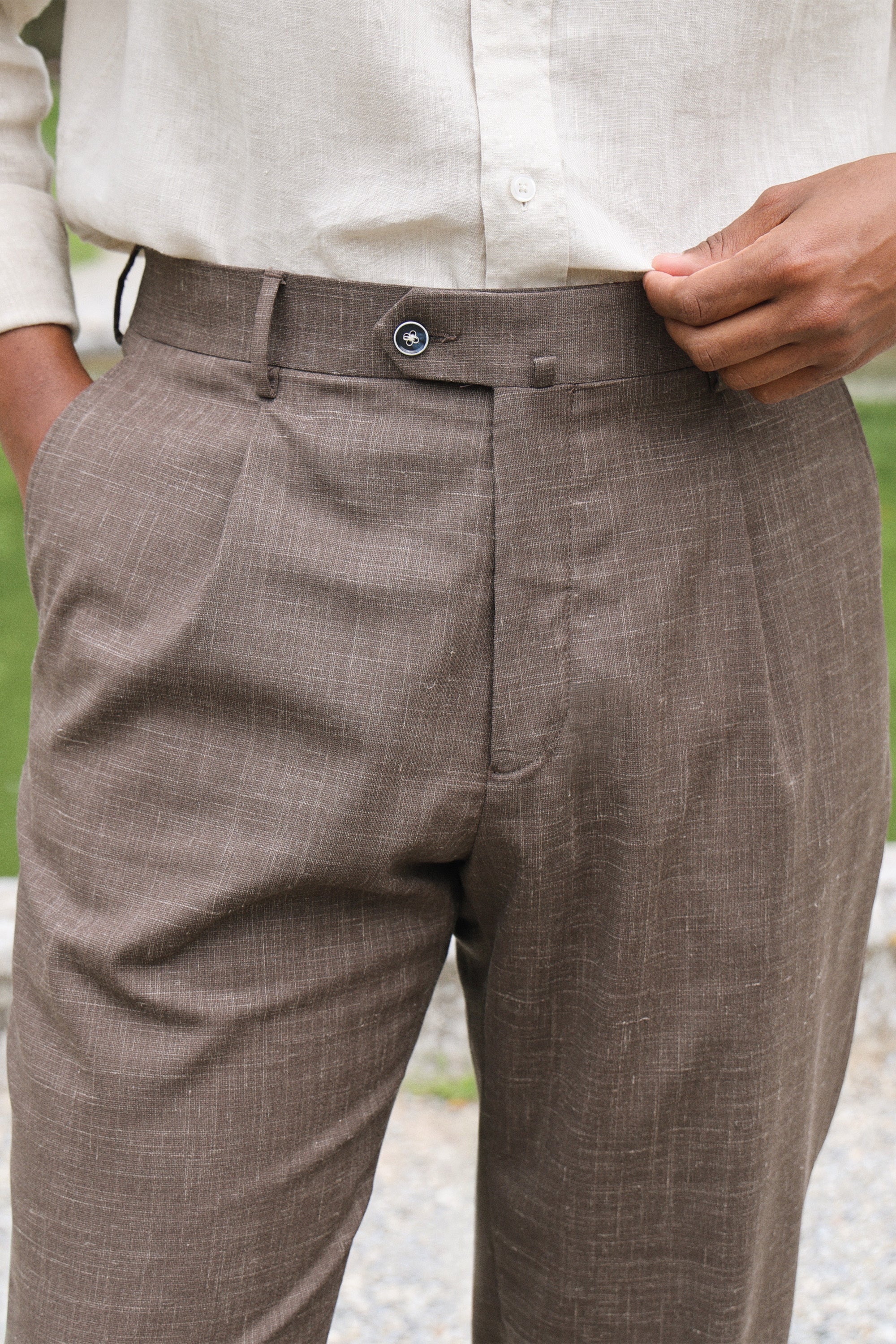 le-pantalon-pantalons-pinces-homme-fm-lpp-13-pantalon-marron-l-ger image 6