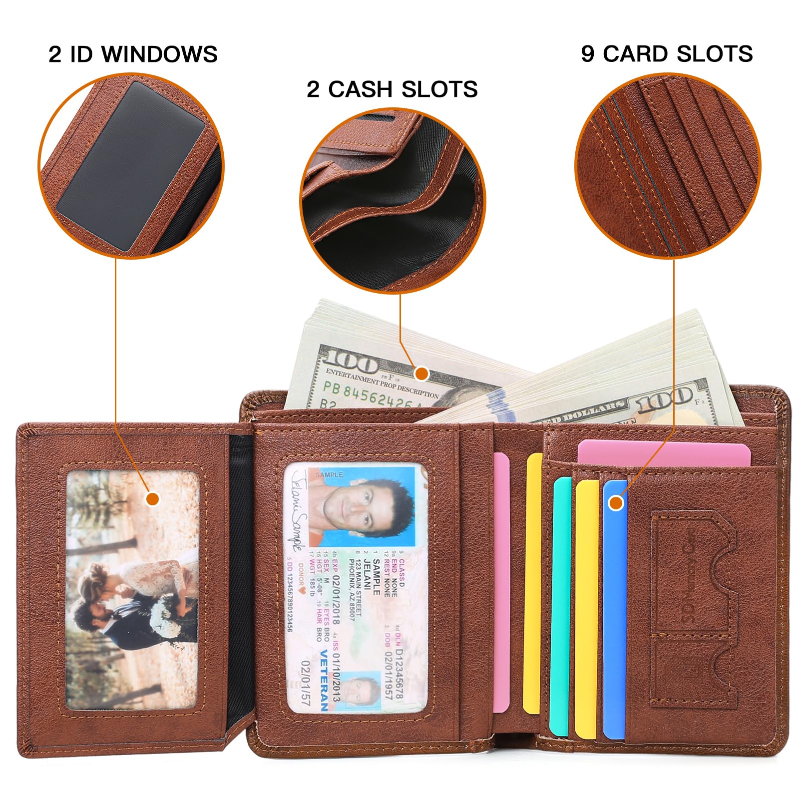 gaekeao-card-holder-wallet-portefeuille-homme-cuir-bleu-marine-rfid image 4